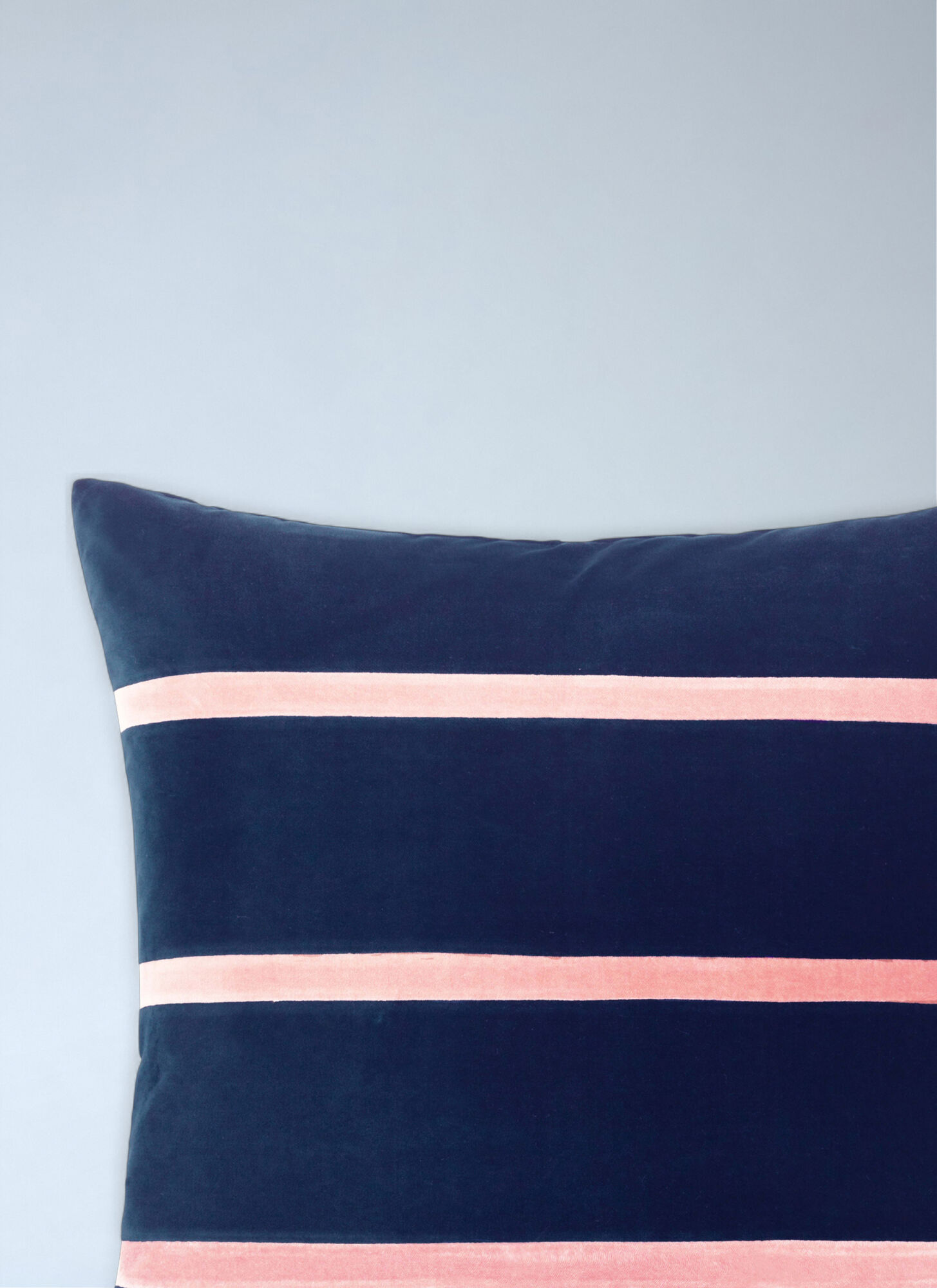  Christina Lundsteen Christina Lundsteen Striped Velvet Cushion -  Textiles Multicolour One Size 