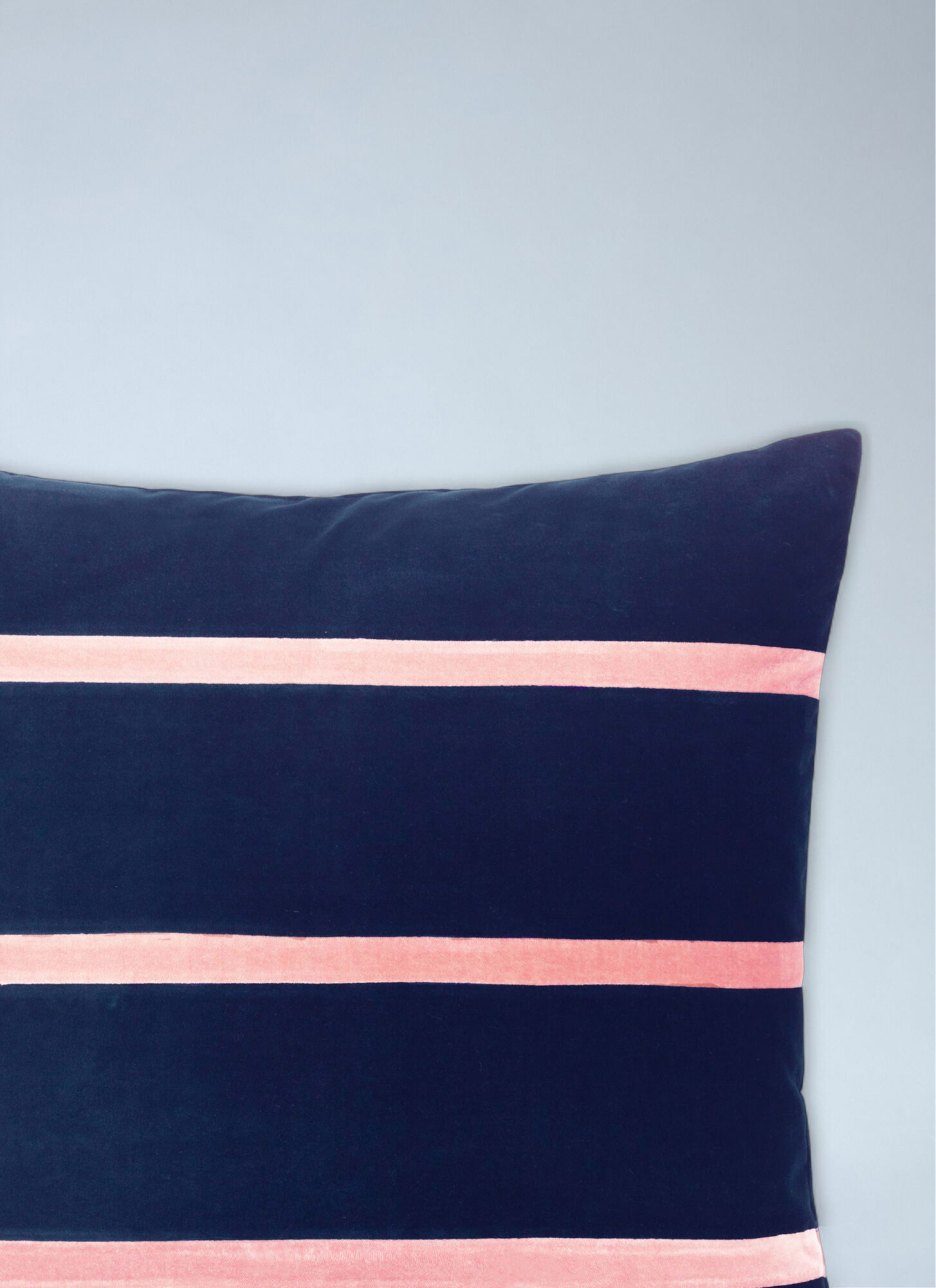  Christina Lundsteen Christina Lundsteen Striped Velvet Cushion -  Textiles Multicolour One Size 