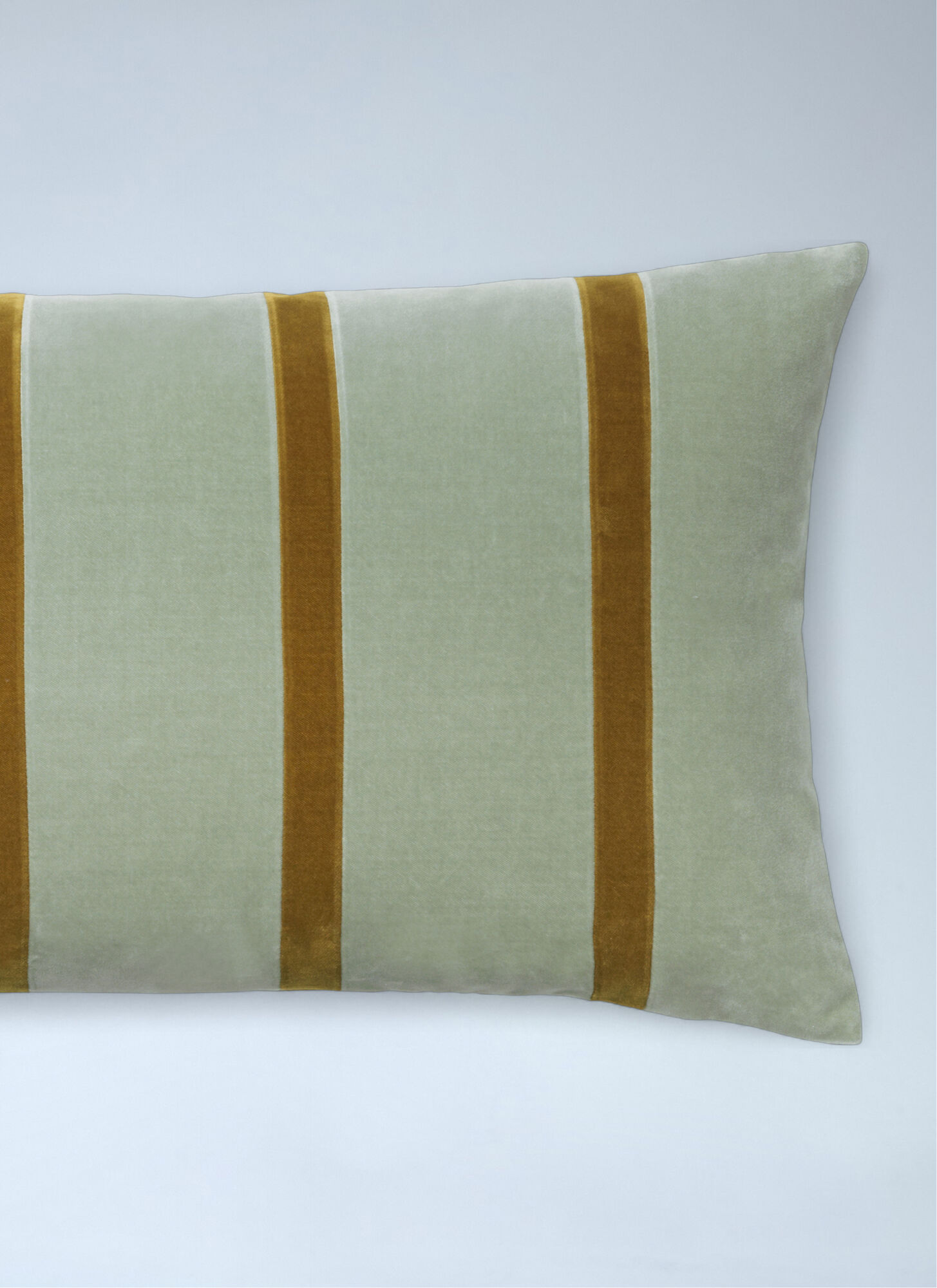  Christina Lundsteen Christina Lundsteen Striped Velvet Accent Cushion -  Textiles Multicolour One Size 