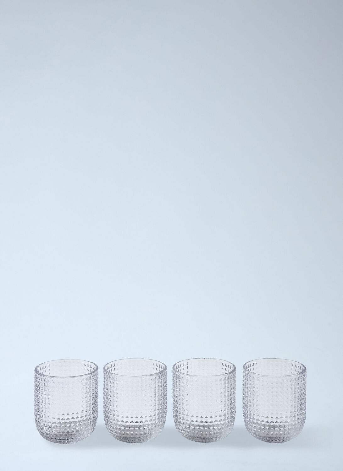 Polspotten Set Of Four Rooftop Tumblers In Transparent