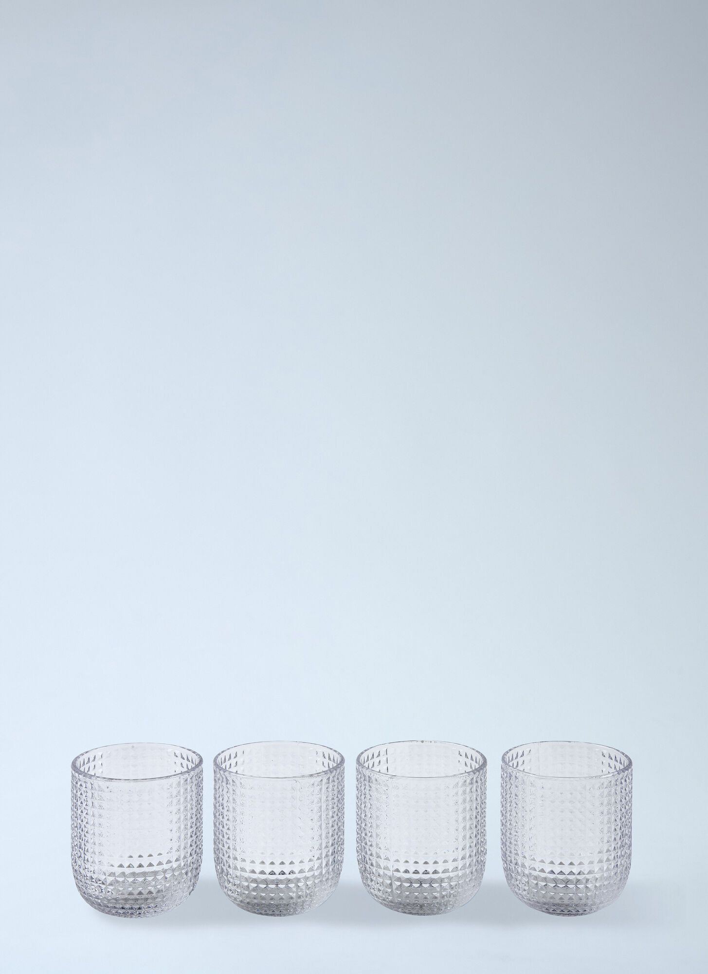 Polspotten Unisex Clear Set Of Four Rooftop Tumblers - Glassware One Size