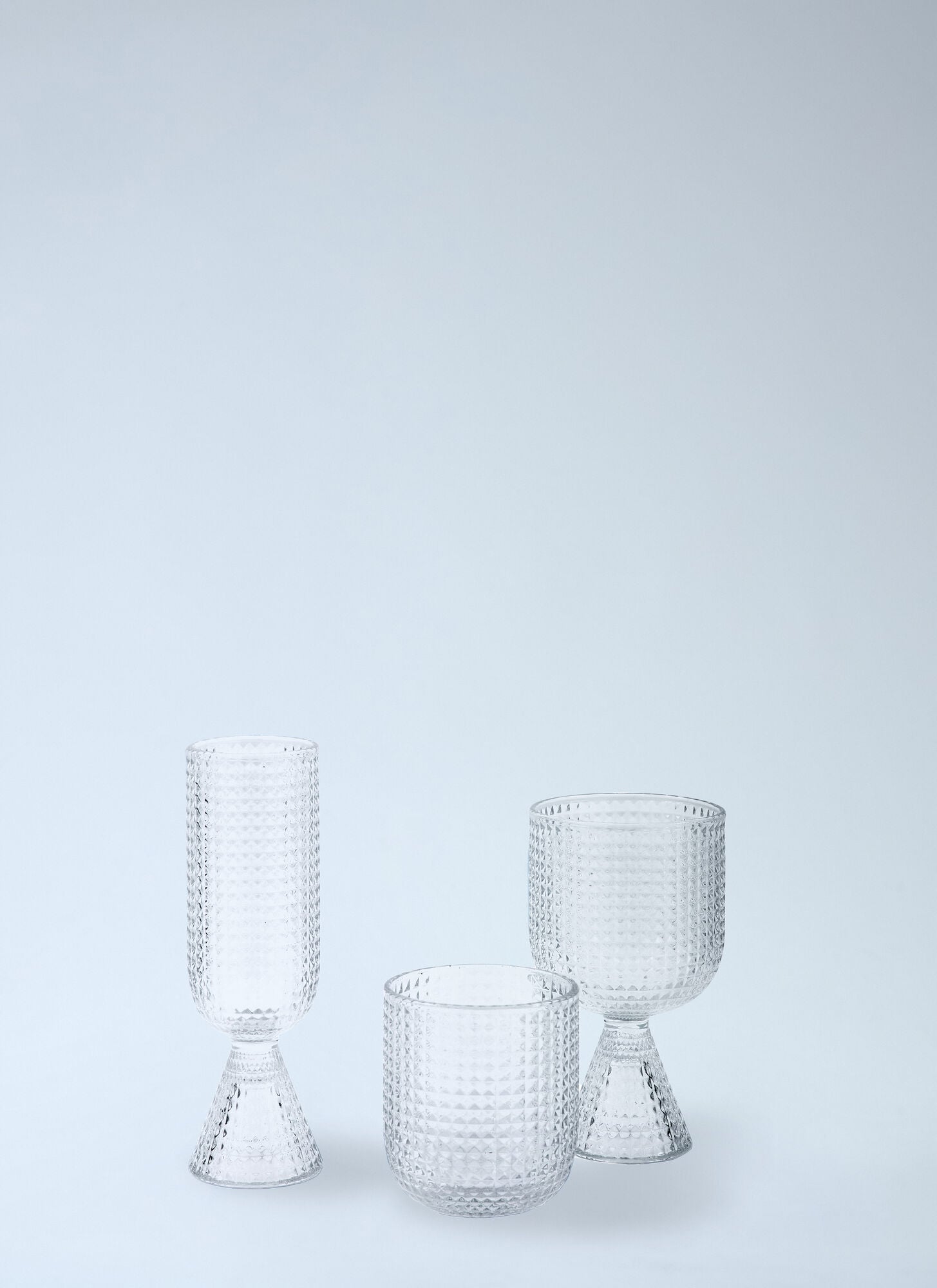  Polspotten Polspotten Set Of Four Rooftop Tumblers -  Glassware Clear One Size 