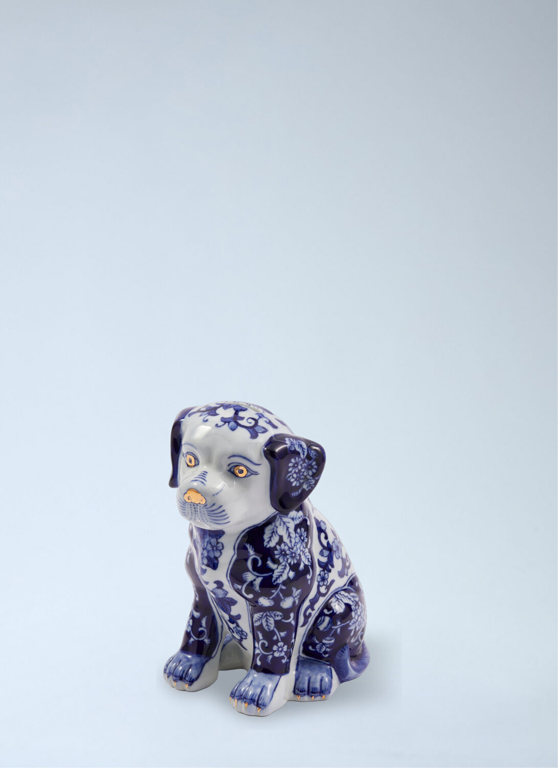 Polspotten Porcelain Canine Figurine In Blue
