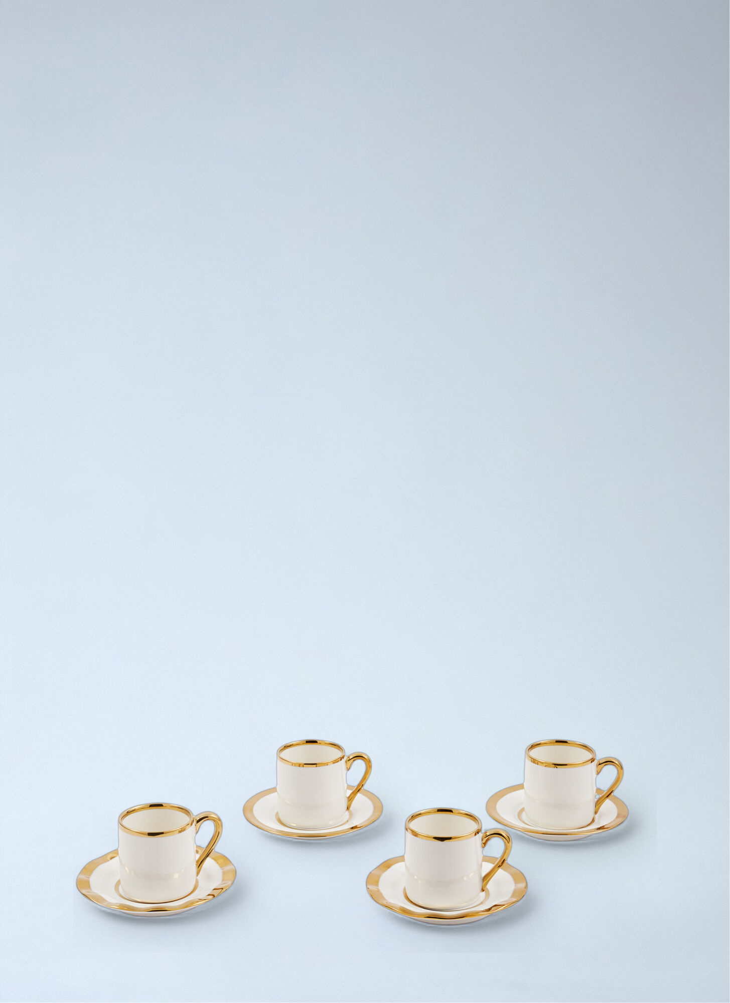 Polspotten Unisex White Porcelain Espresso Cup Set - Tea & Coffee One Size