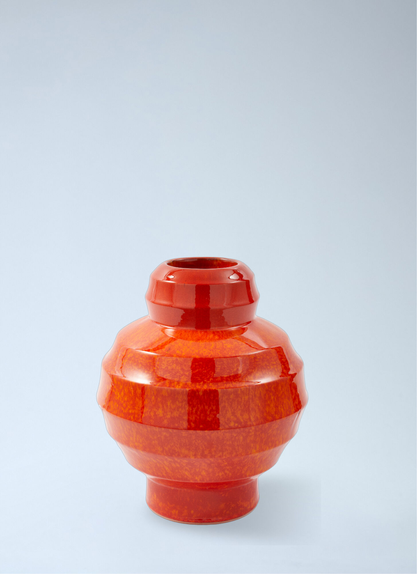 Polspotten Unisex Orange Tiered Ceramic Vase - Vases One Size