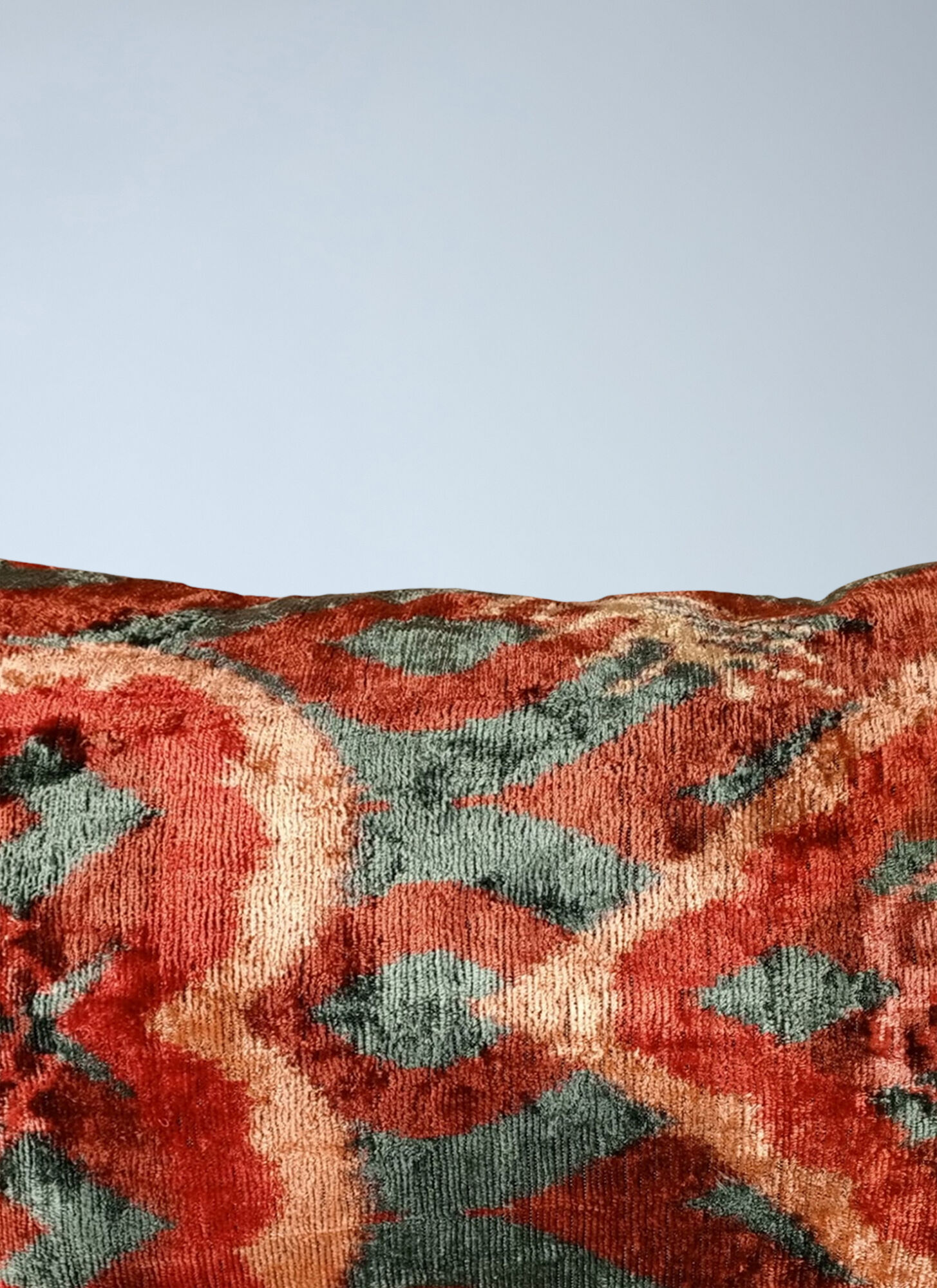  Les-ottomans Les-ottomans Velvet Patterned Cushion -  Textiles Multicolour One Size 