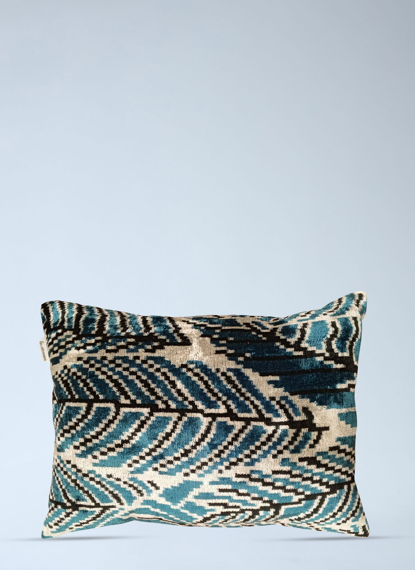 Les-Ottomans Unisex Multicolour Geometric Patterned Cushion - Textiles One Size