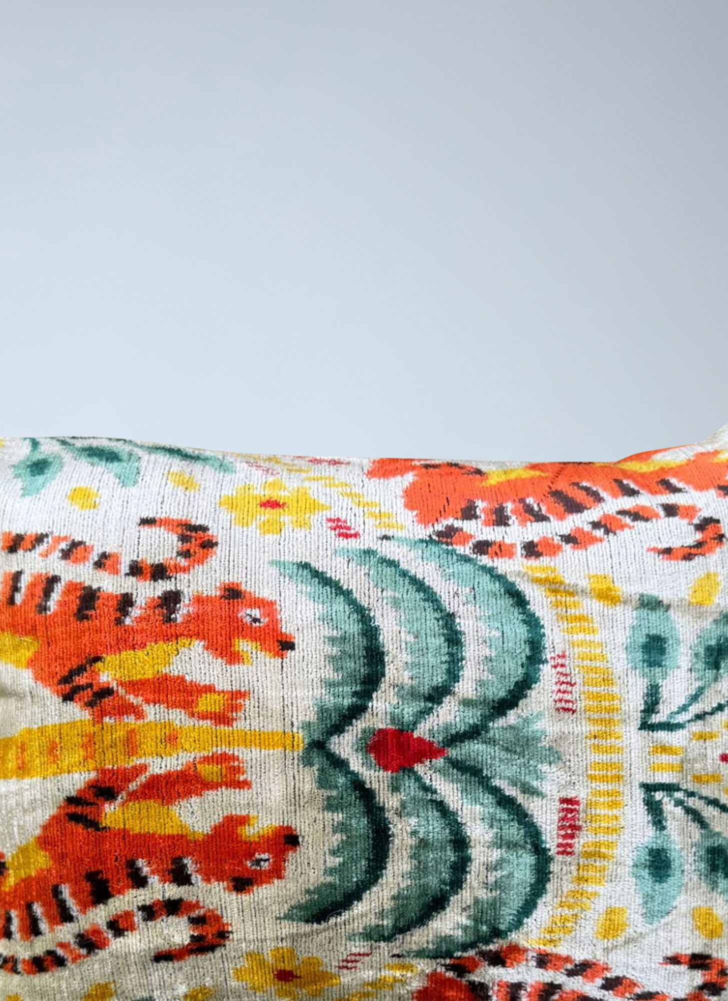  Les-ottomans Les-ottomans Ikat Pattern Cushion Cover -  Textiles Multicolour One Size 