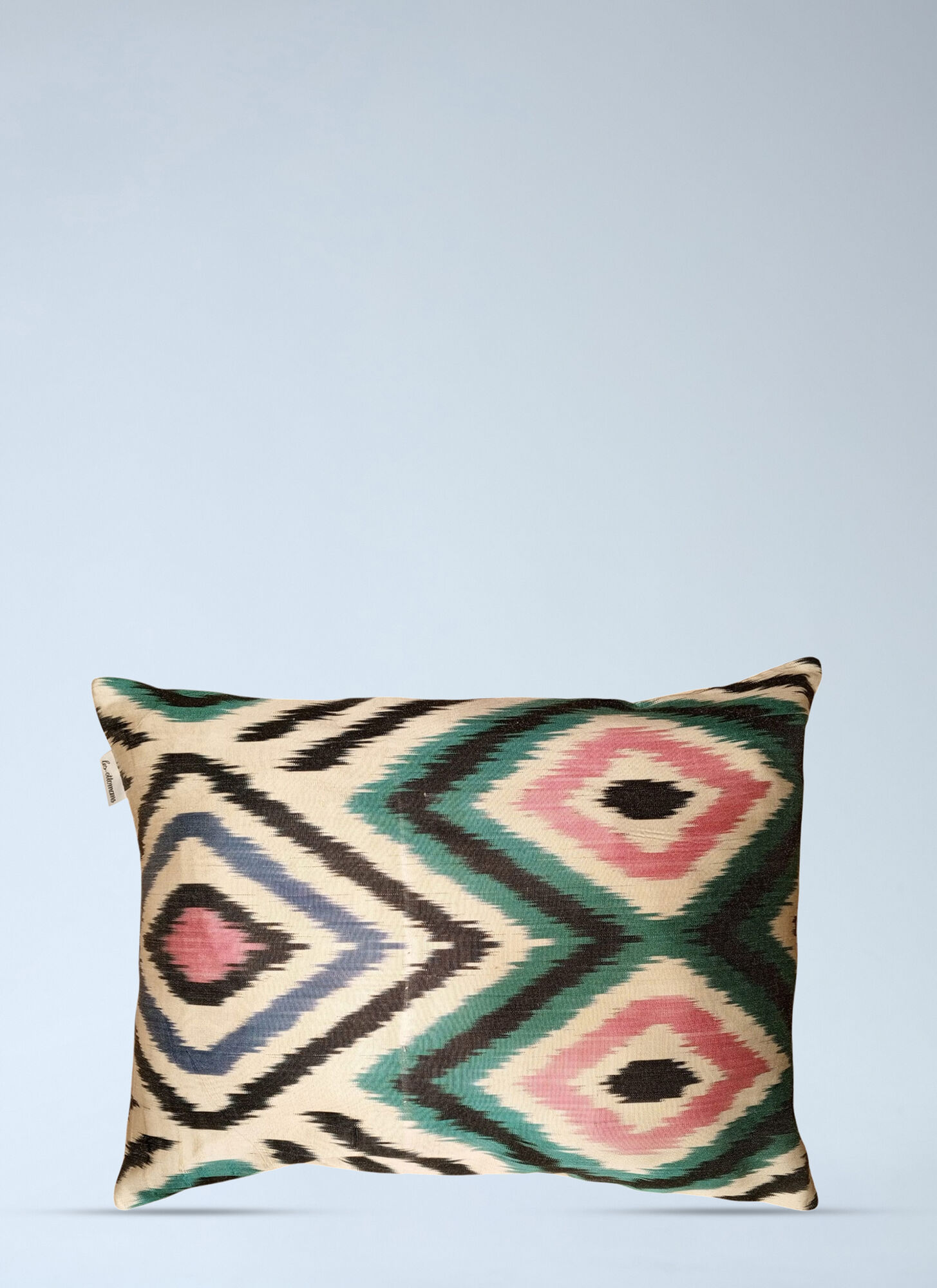 Les-Ottomans Unisex Multicolour Geometric Pattern Decorative Cushion - Textiles One Size