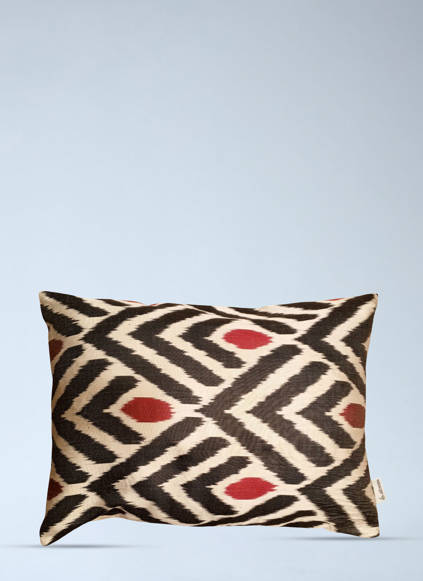 Les-Ottomans Unisex Multicolour Geometric Patterned Cushion - Textiles One Size
