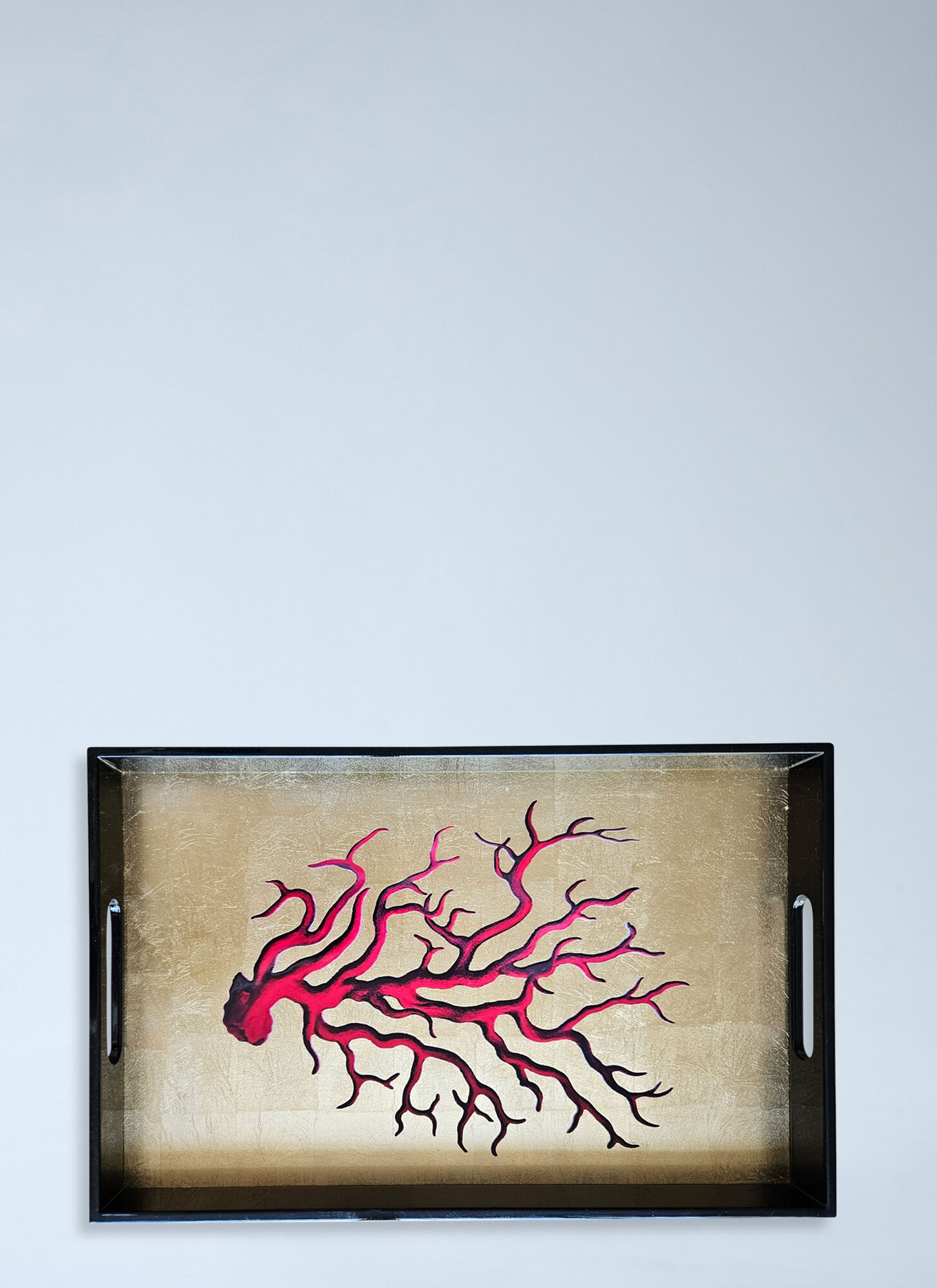 Les-Ottomans Unisex Multicolour Coral Tray - Kitchen One Size