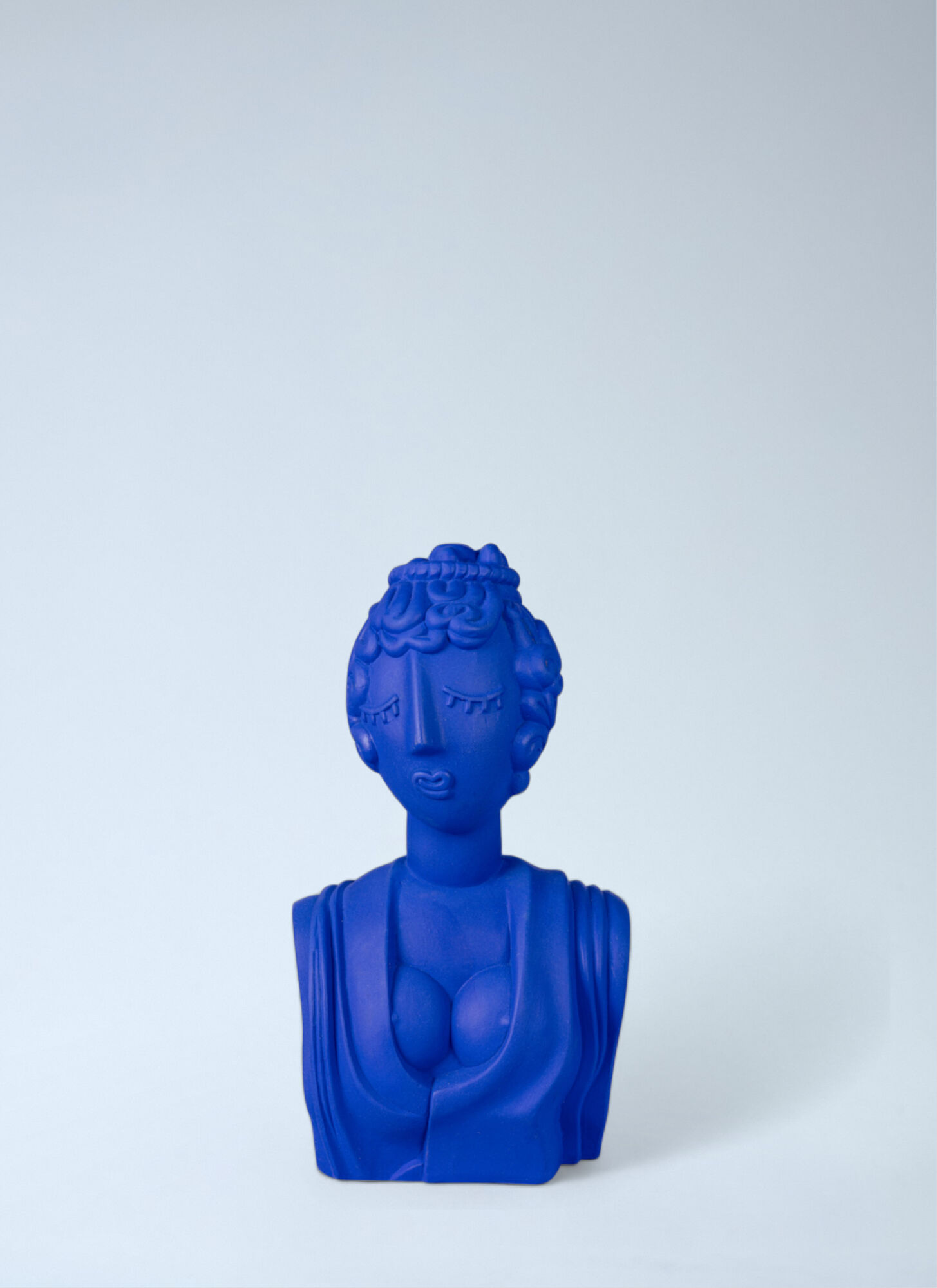 Seletti Unisex Blue Magna Graecia Poppea Terracotta Bust - Decorative Objects One Size