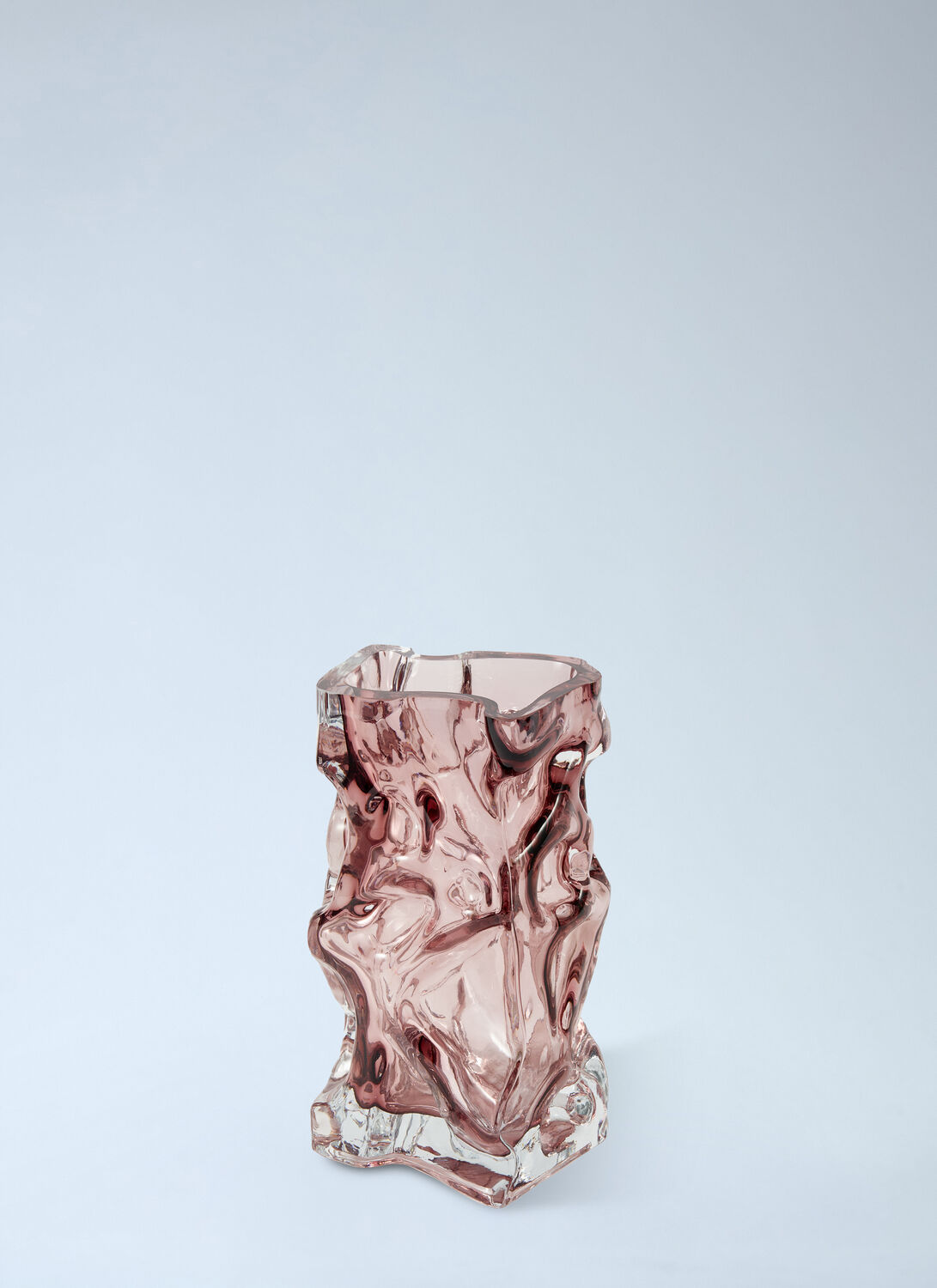 Polspotten Textured Glass Vase In Pink