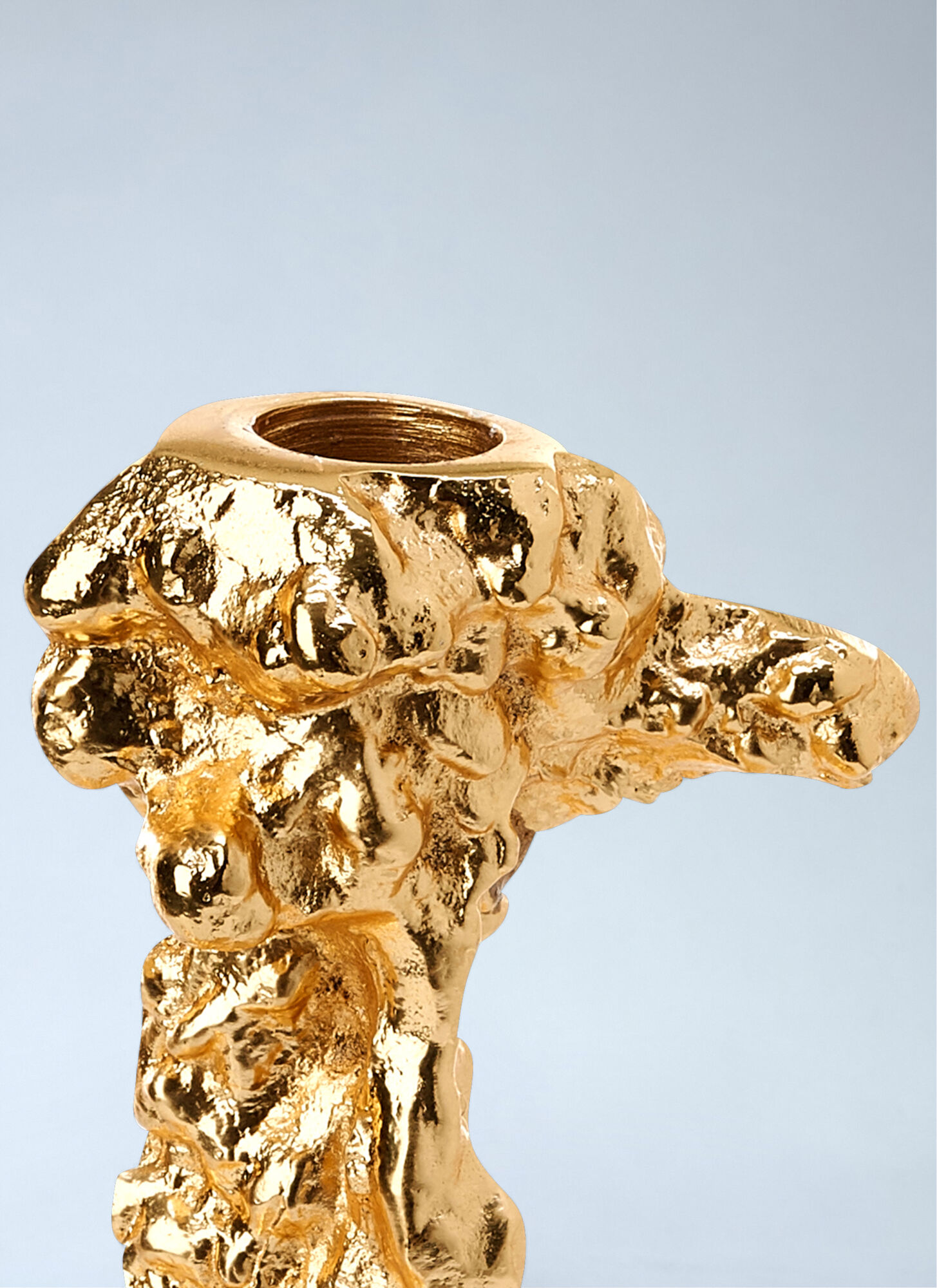  Polspotten Polspotten Sculptural Metal Candle Holder -  Candles & Scents Gold One Size 