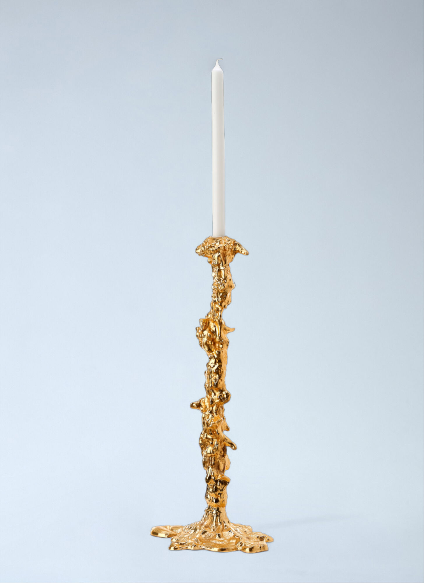  Polspotten Polspotten Textured Metal Candlestick -  Candles & Scents Gold One Size 