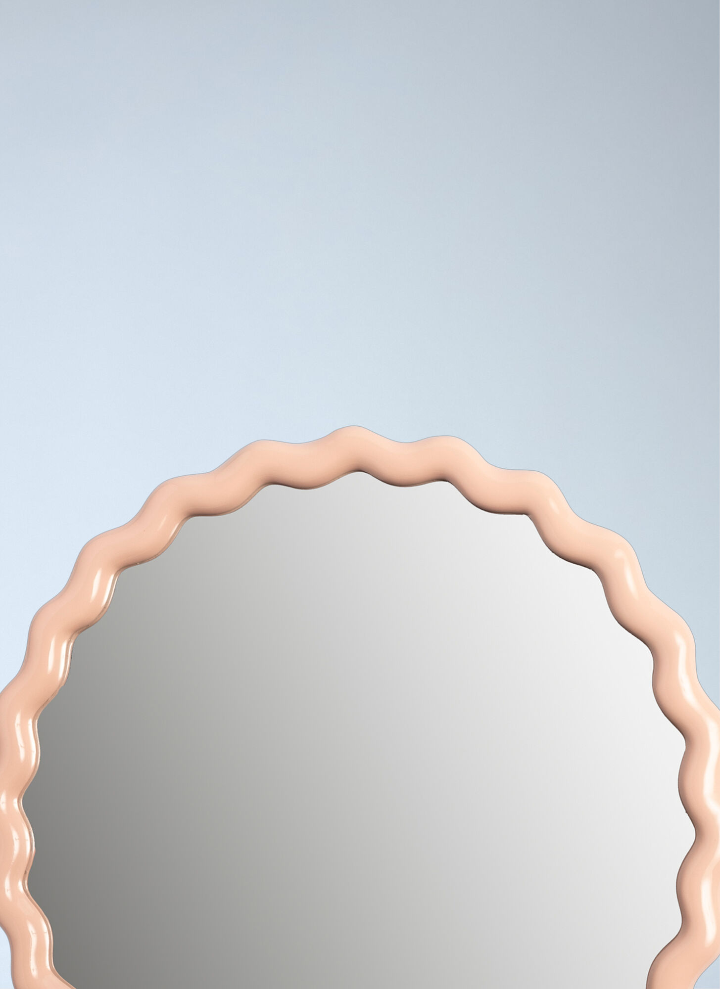  &k Amsterdam &k Amsterdam Zigzag Round Mirror -  Mirrors Beige One Size 
