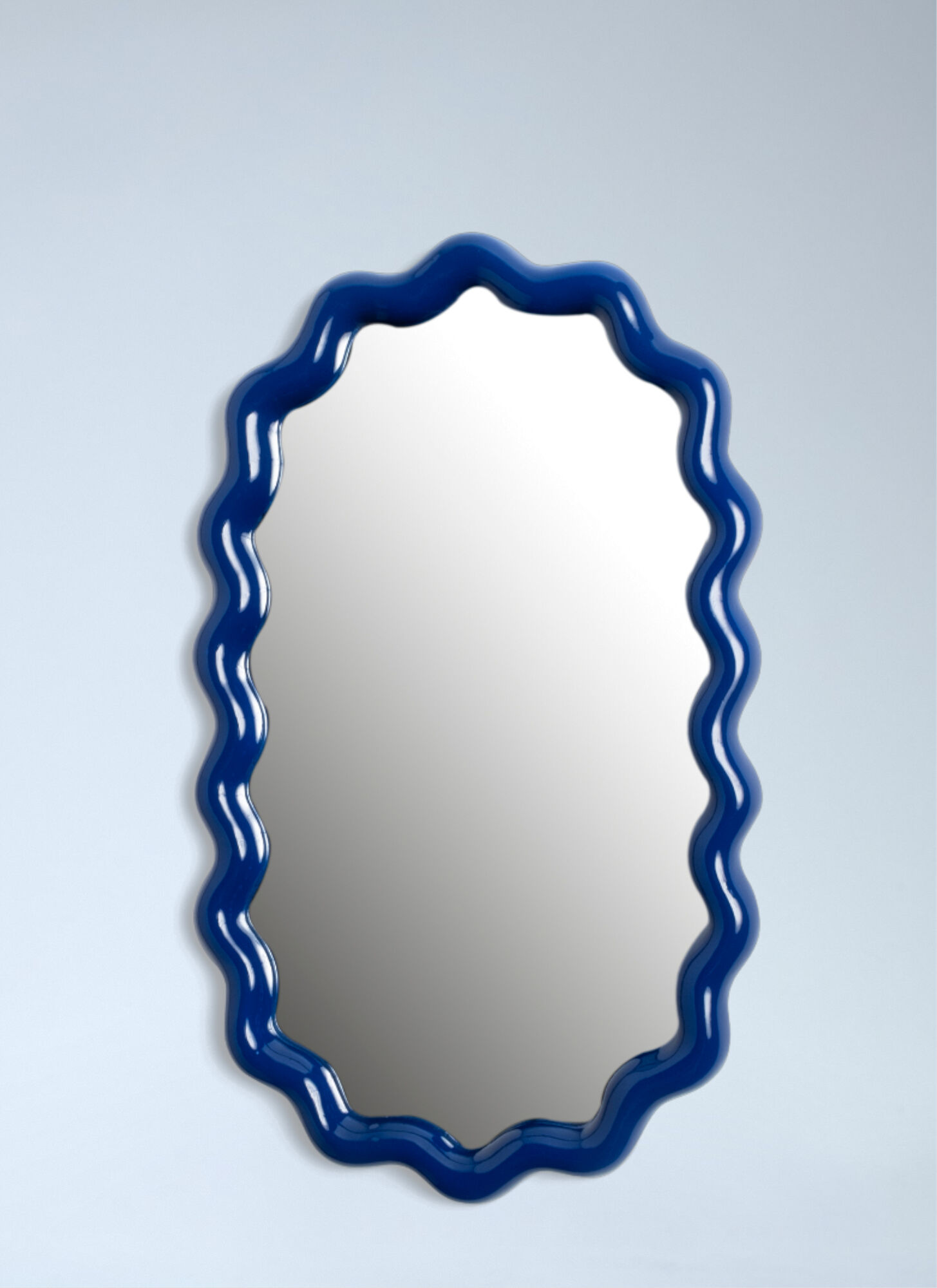 &K Amsterdam Unisex Blue Zigzag Mirror - Mirrors One Size