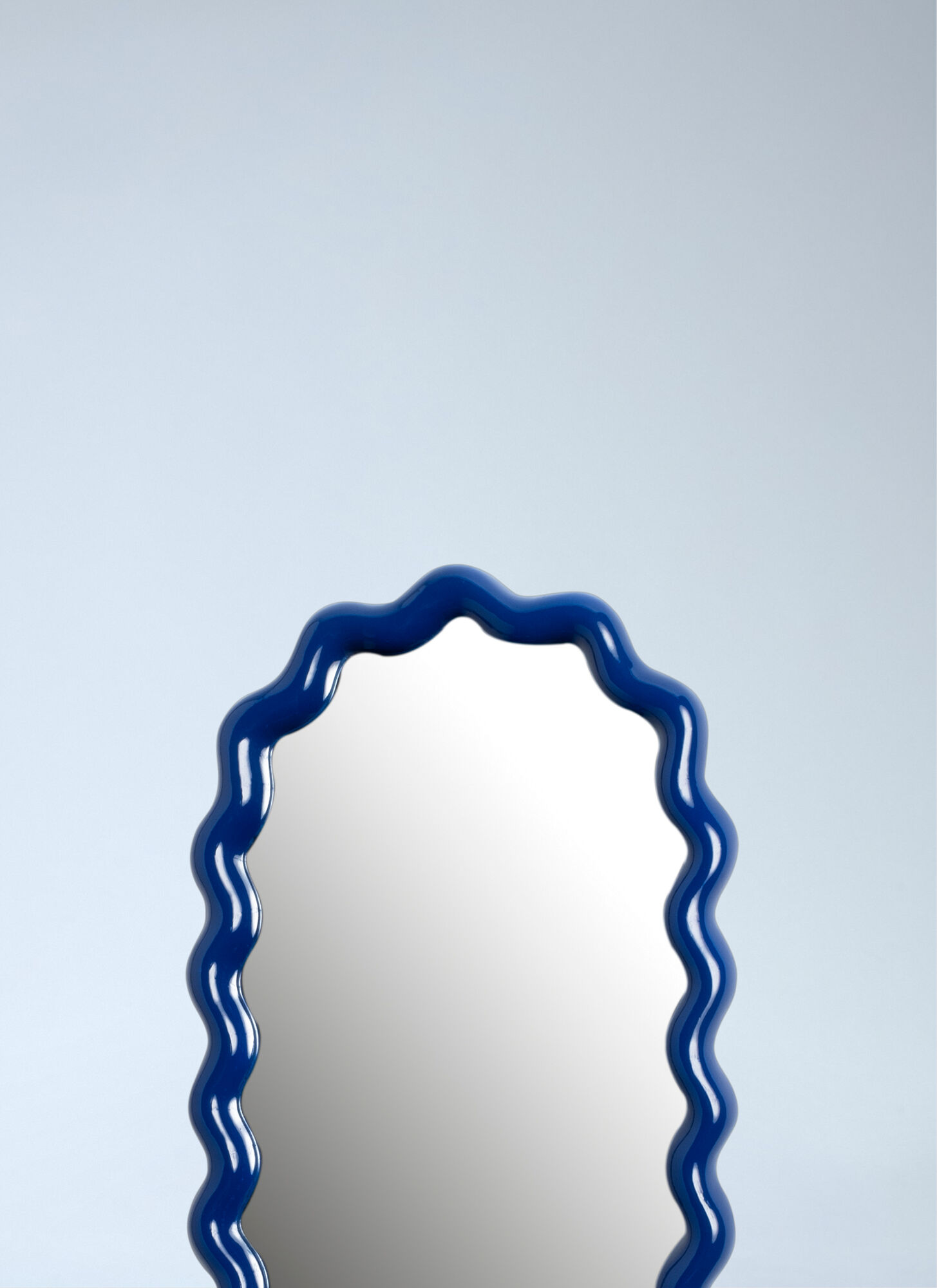  &k Amsterdam &k Amsterdam Zigzag Mirror -  Mirrors Blue One Size 