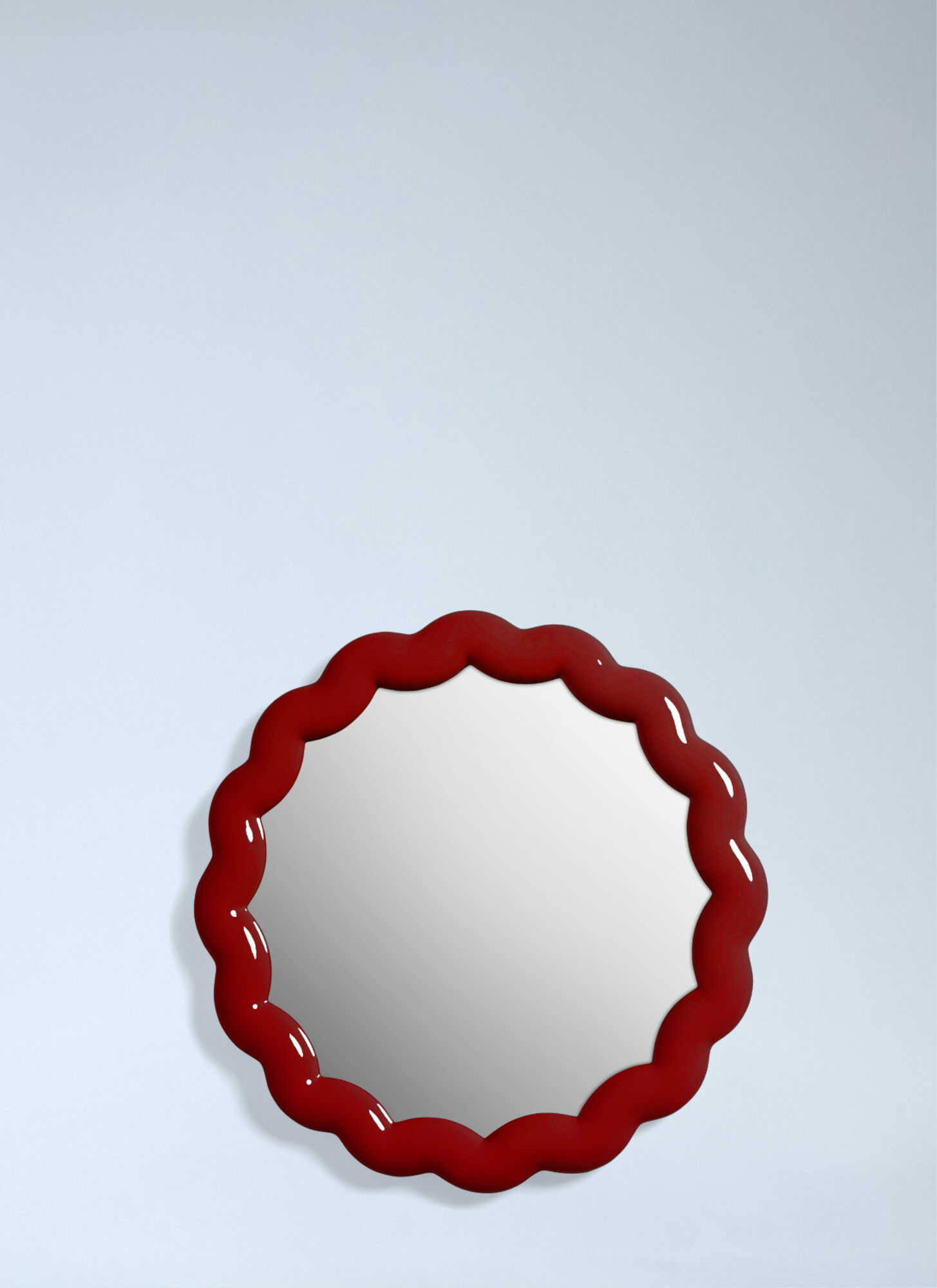 &K Amsterdam Unisex Red Zigzag Mirror - Mirrors One Size