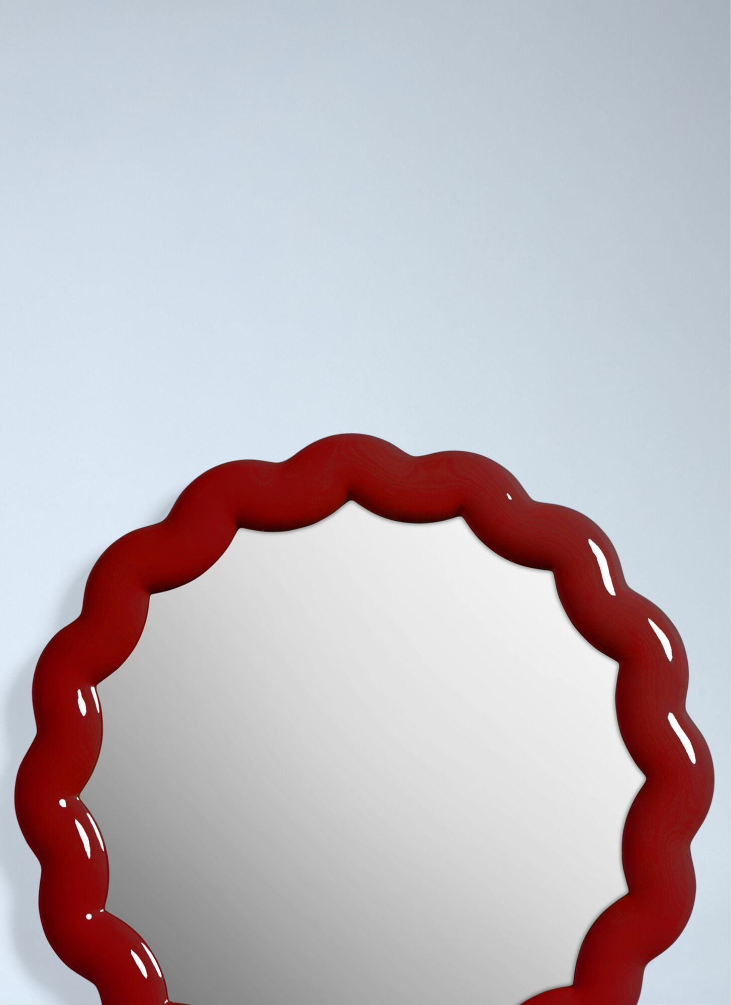  &k Amsterdam &k Amsterdam Zigzag Mirror -  Mirrors Red One Size 
