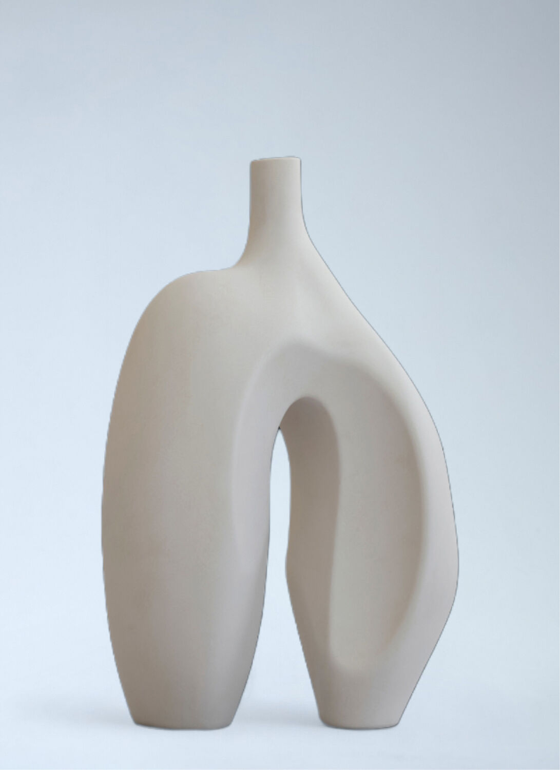 101 Copenhagen Sculptural Ceramic Vase In Neutral