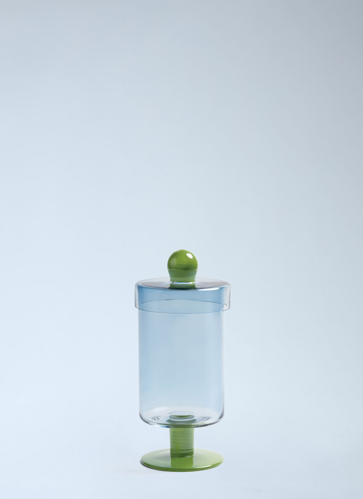 &K Amsterdam Unisex Blue Tall Duo Jar - Tea & Coffee One Size