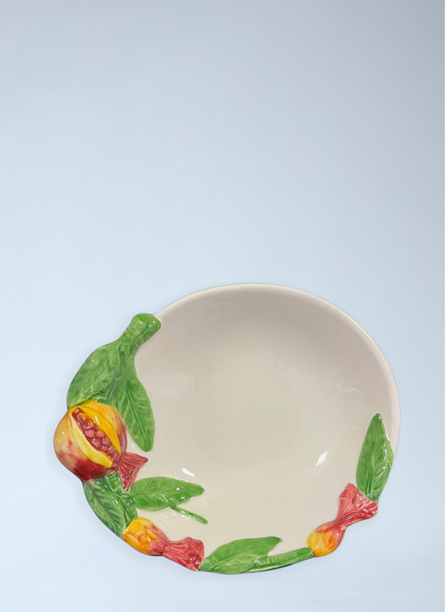 Les-Ottomans Unisex Multicolour Ceramic Fruit Detail Bowl - Kitchen One Size