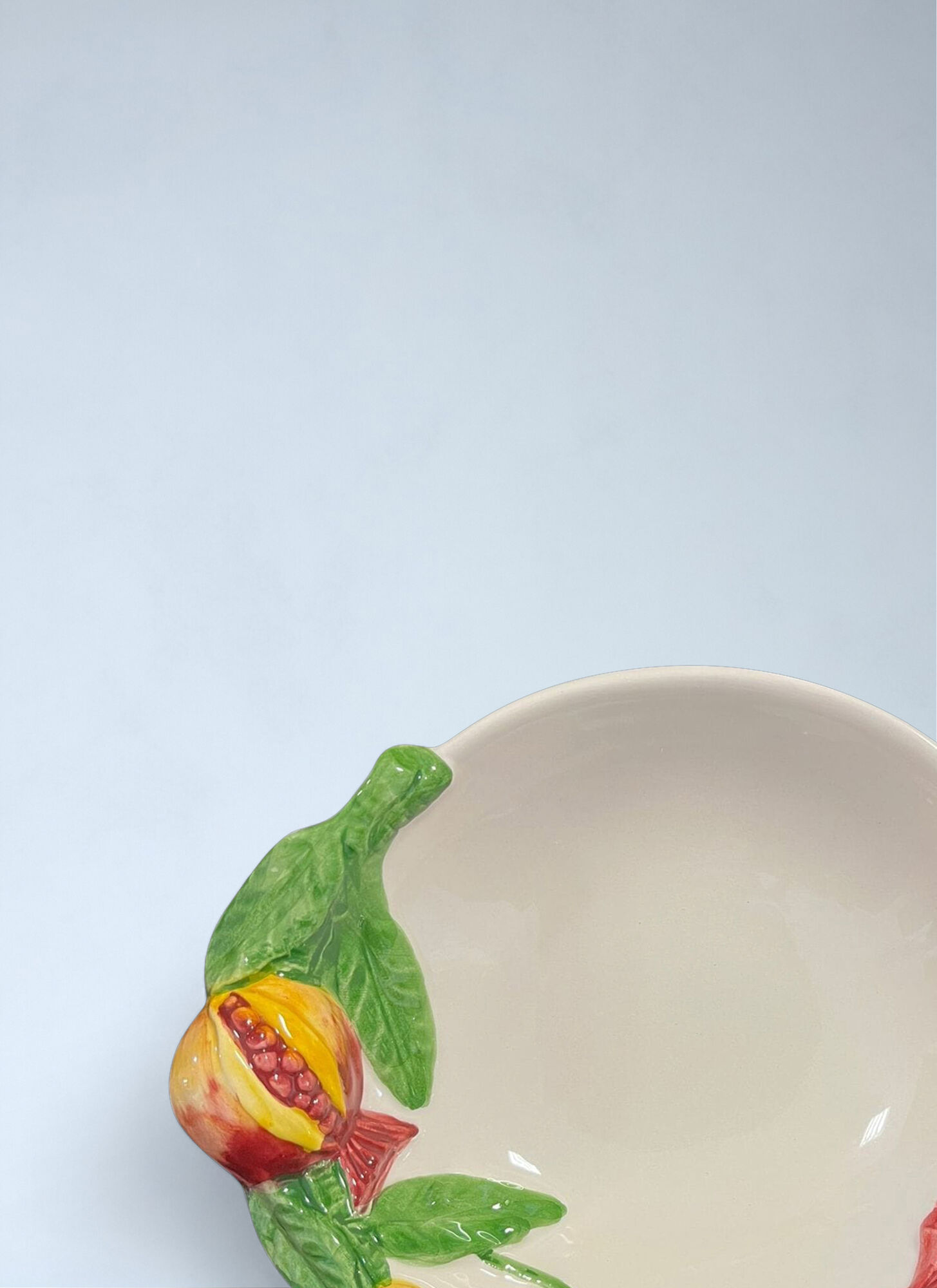 Les-ottomans Les-ottomans Ceramic Fruit Detail Bowl -  Kitchen  Multicolour One Size 
