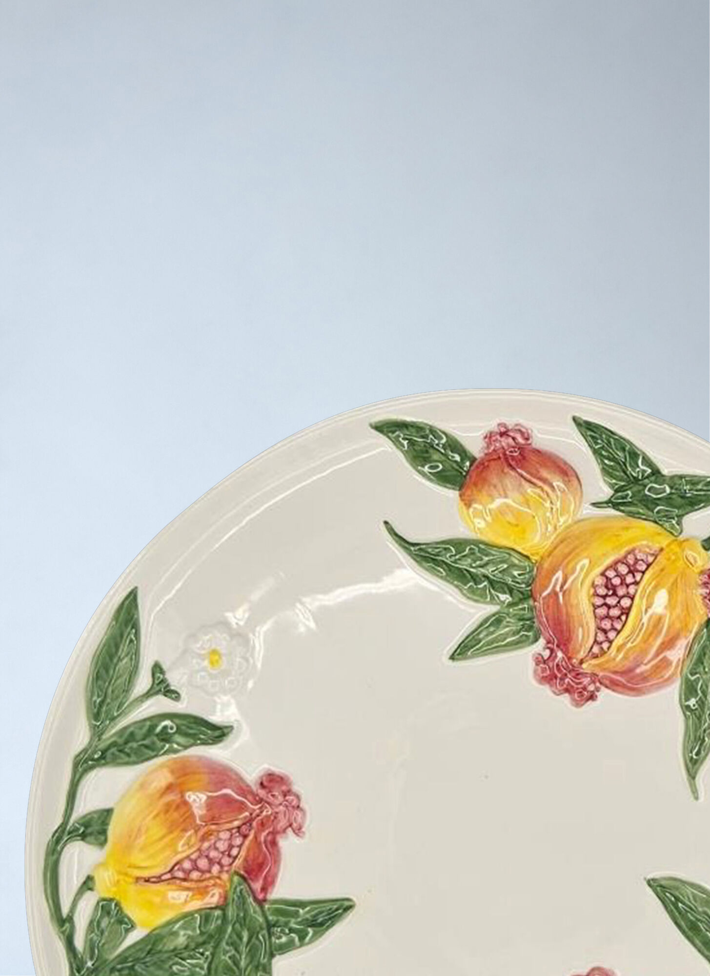  Les-ottomans Les-ottomans Embossed Ceramic Plate -  Kitchen Multicolour One Size 