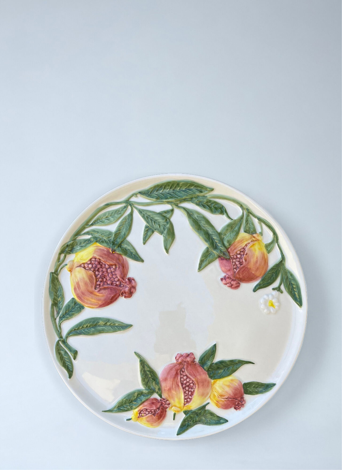  Les-ottomans Les-ottomans Embossed Ceramic Cake Stand -  Kitchen  Multicolour One Size 