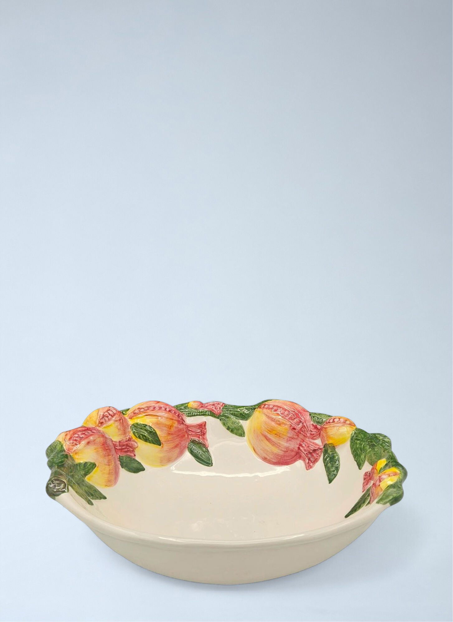 Les-Ottomans Unisex Multicolour Fruit Embellished Ceramic Bowl - Kitchen One Size