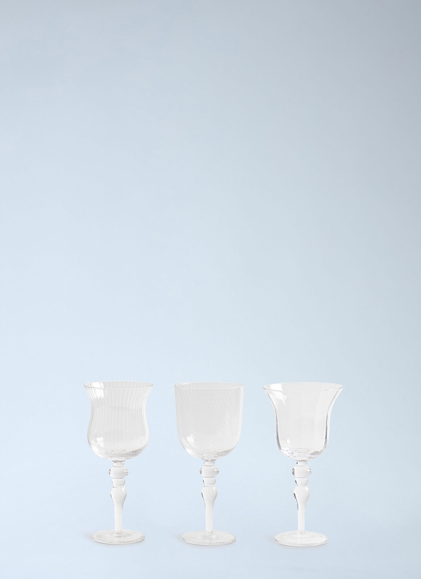  Bitossi Home Bitossi Home Set Of Six Assorted Goblets -  Glassware Clear One Size 