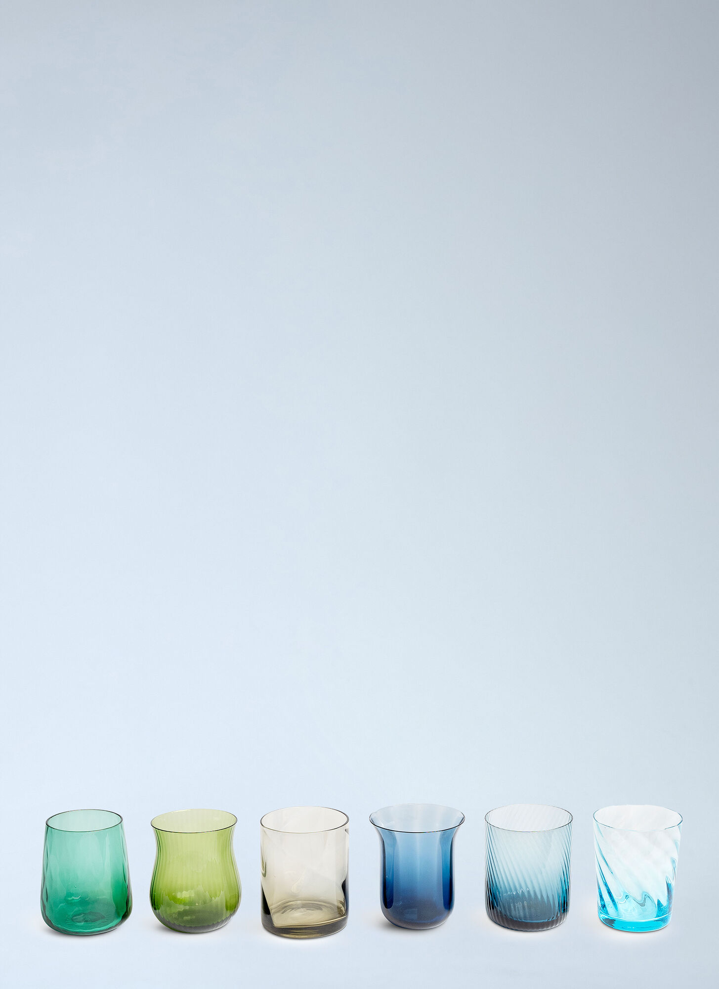 Bitossi Home Unisex Multicolour Set Of Six Assorted Tumblers - Glassware One Size
