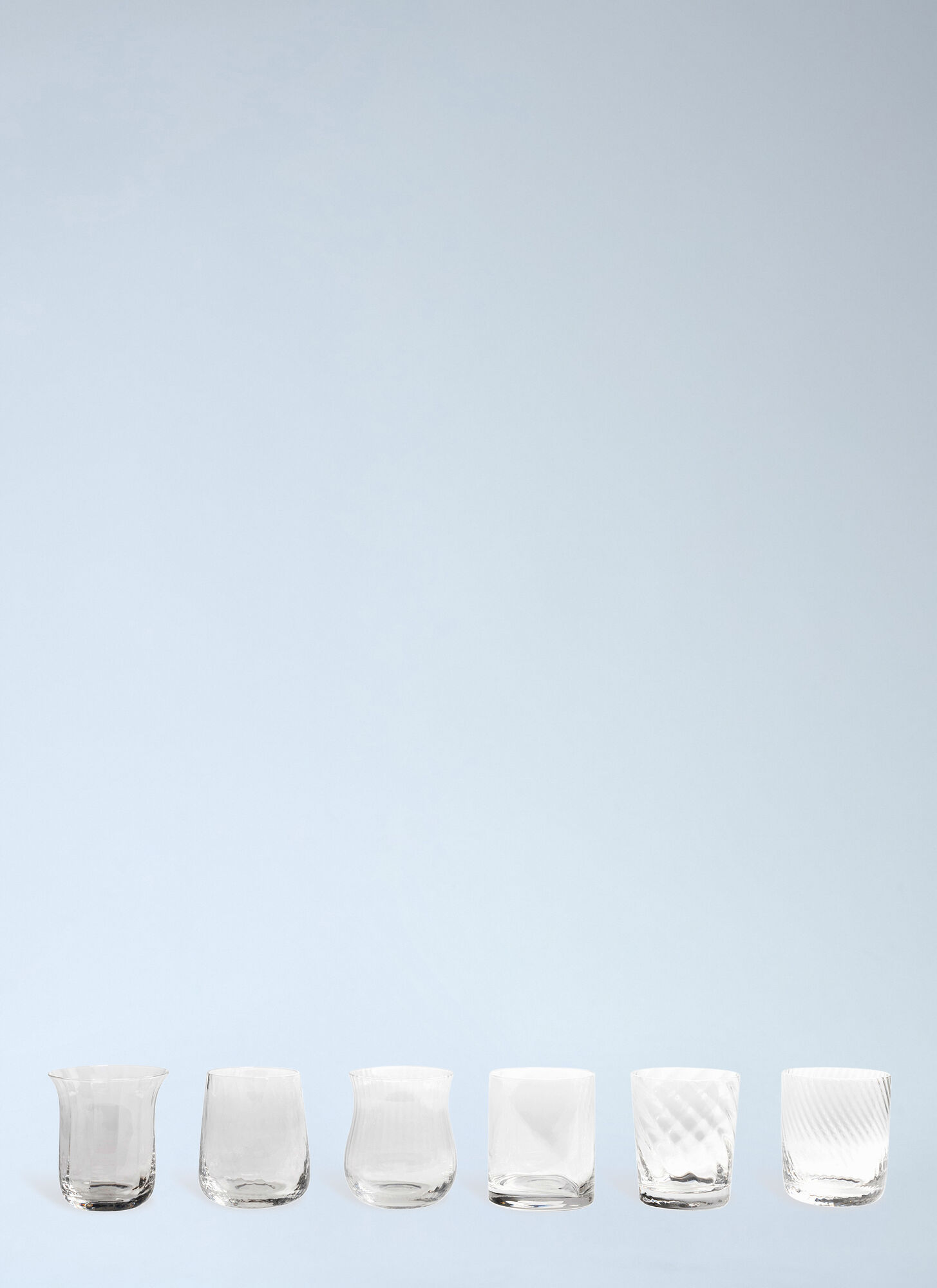 Bitossi Home Unisex Clear Set Of Six Assorted Tumblers - Glassware One Size