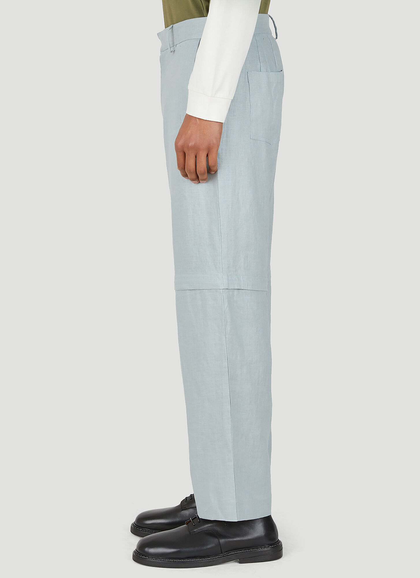  Wynn Hamlyn Wynn Hamlyn Zip Off Cargo Trouser - Mann Hosen Blue 34 