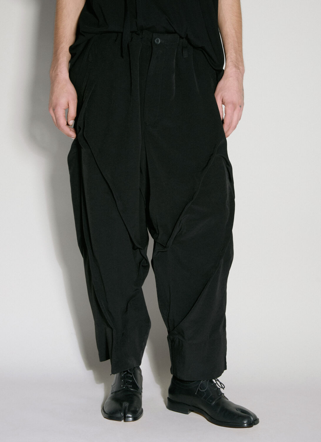 Shop Yohji Yamamoto Random Truck Pants In Black