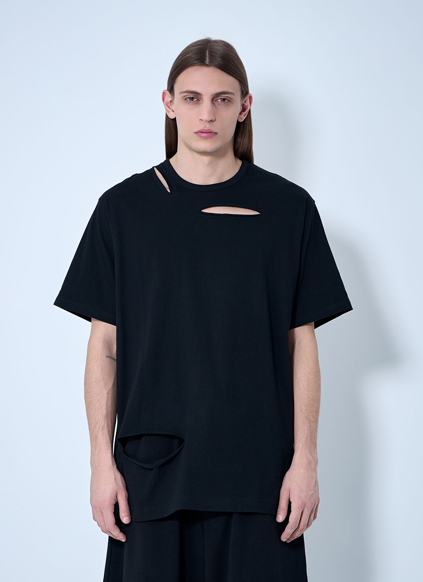 YOHJI YAMAMOTO SLASH T-SHIRT 