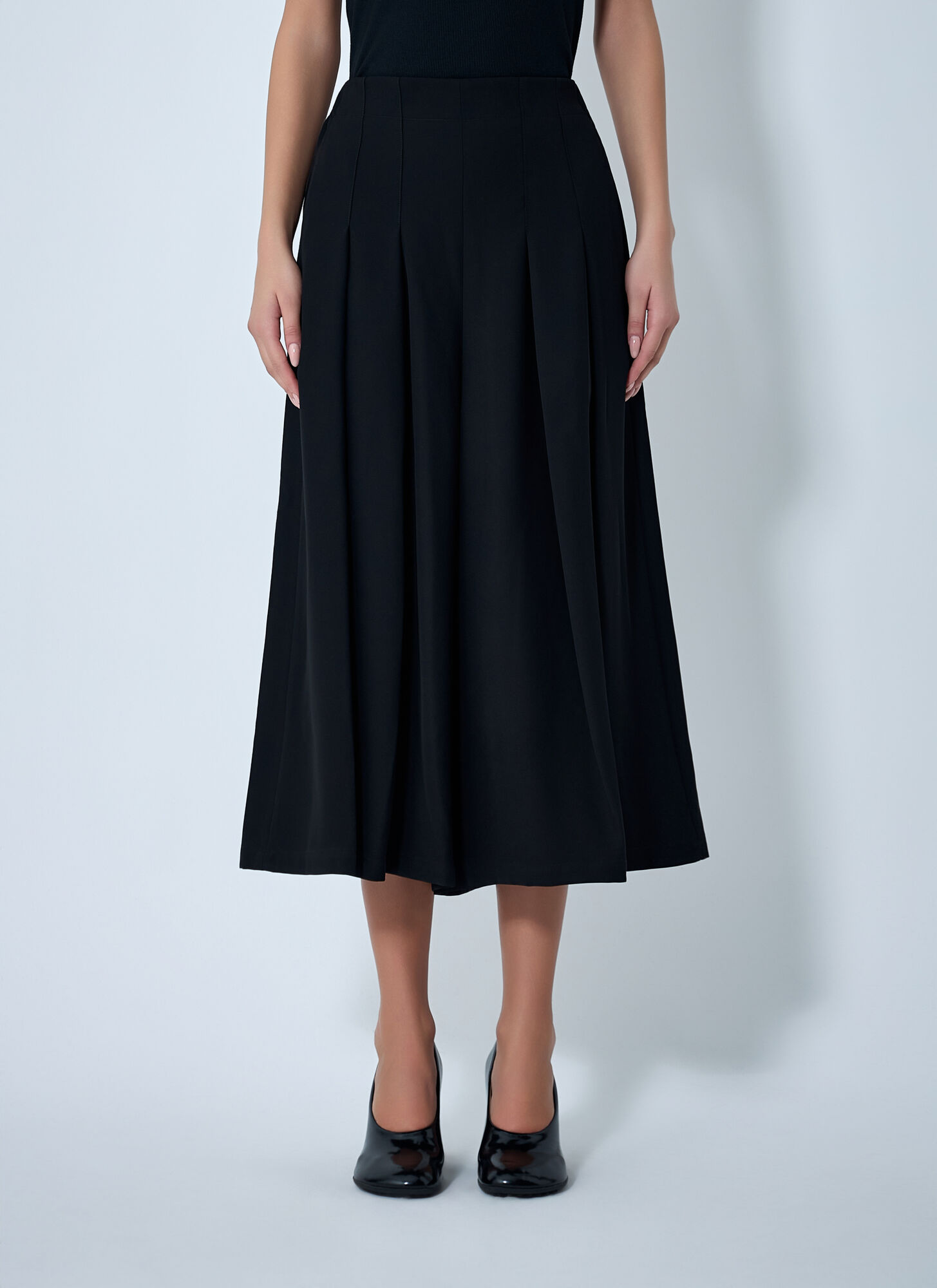 Yohji Yamamoto Flare Pants - Woman Pants Black 2　ヨウジヤマモト フレア パンツ - ウーマン パンツ ブラック 2 Yohji