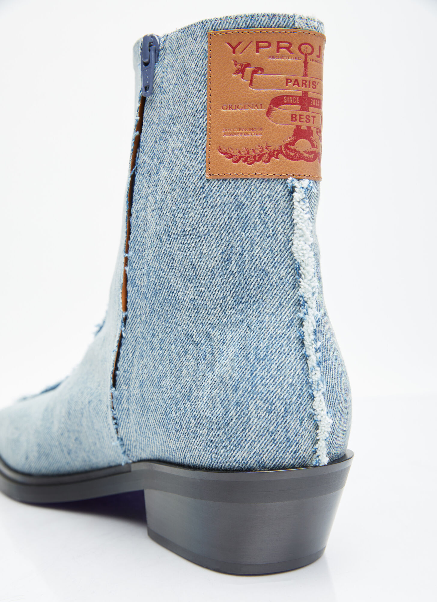  Y/project Y/project Denim Ankle Boots - Mann Stiefel Light Blue Eu - 40 