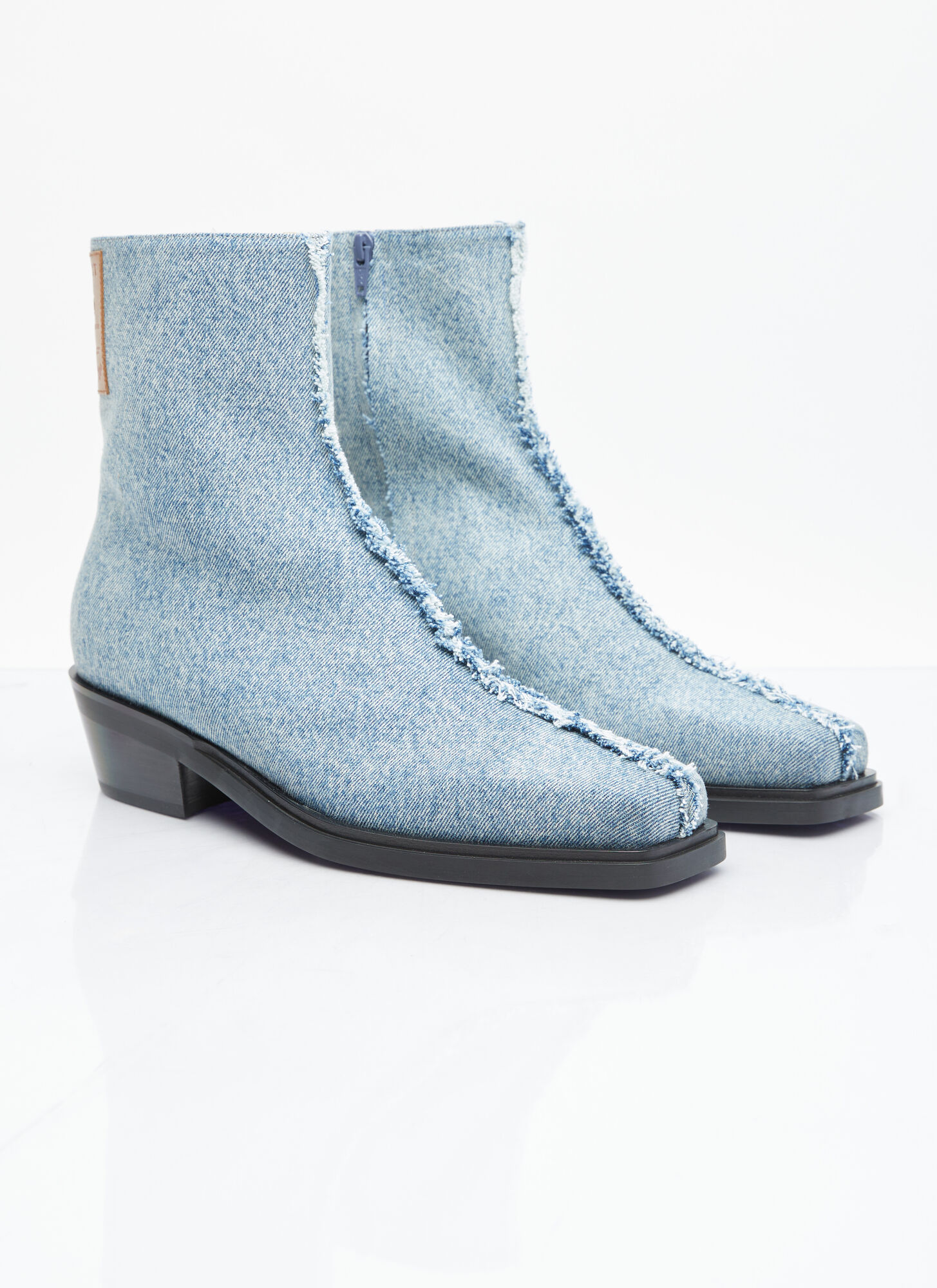  Y/project Y/project Denim Ankle Boots - Mann Stiefel Light Blue Eu - 40 