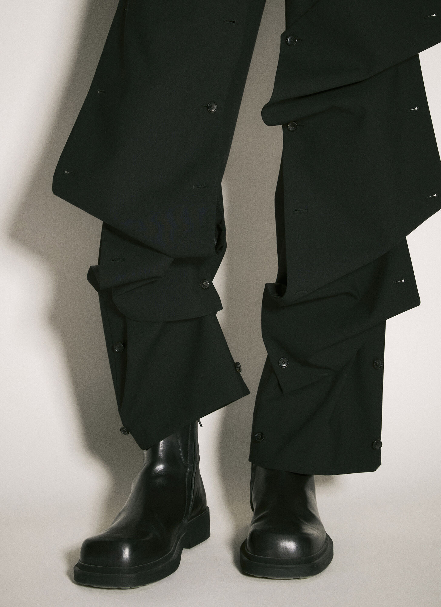  Y/project Y/project Button Panel Pants -  Hosen Black L 