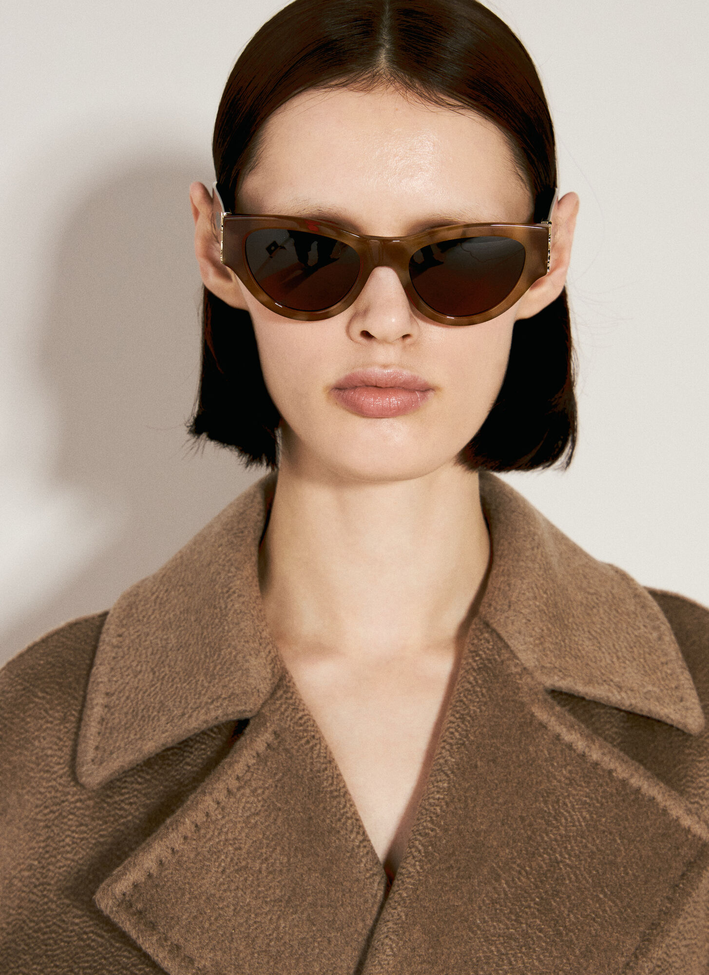 Shop Saint Laurent Sl M94 Tortoiseshell Sunglasses In Brown
