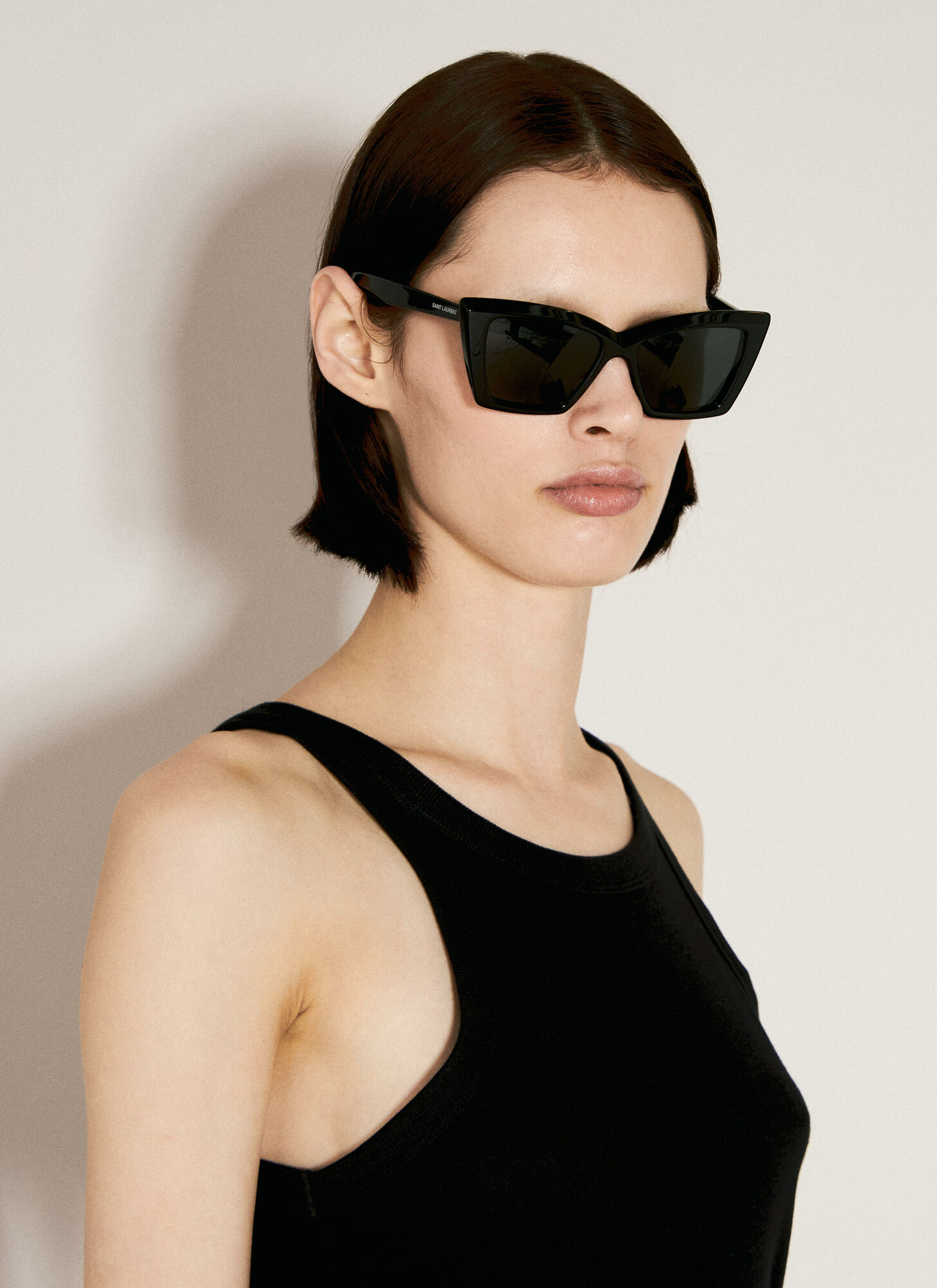 Shop Saint Laurent Sl 657 Sunglasses In Black