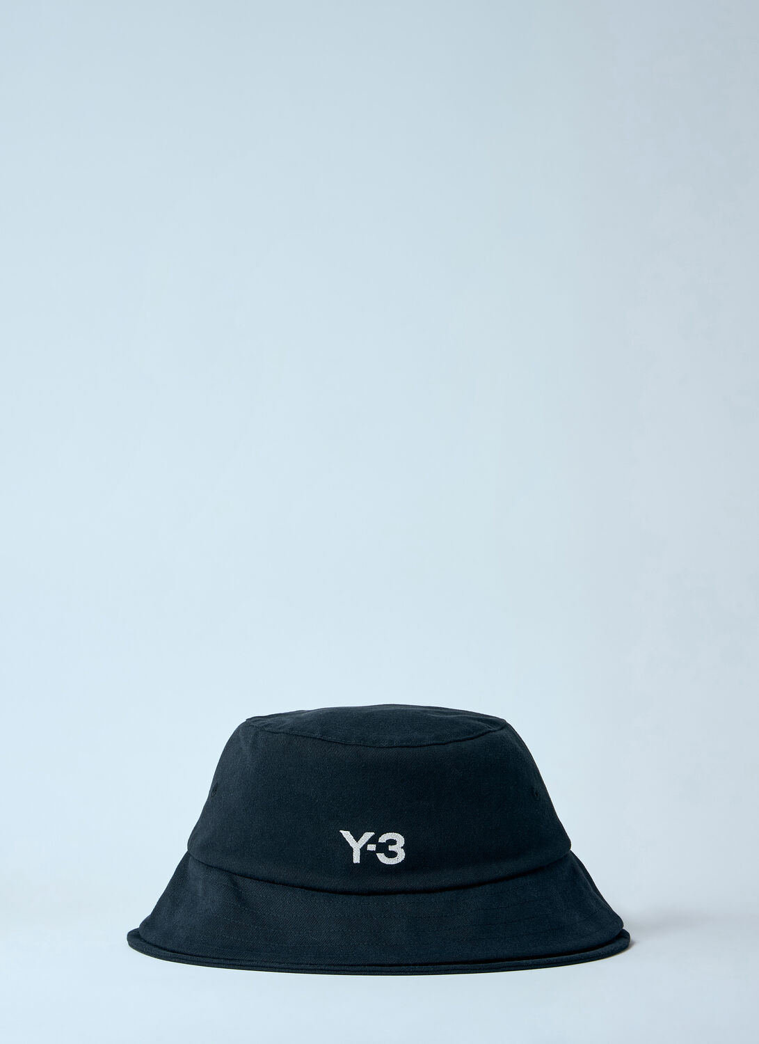 Y-3 Black Bucket Hat With Logo In Black