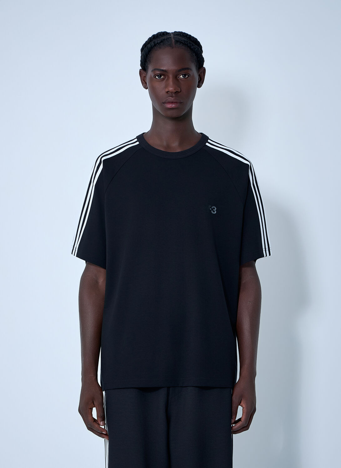 Y-3 Logo Motif T-shirt In Black