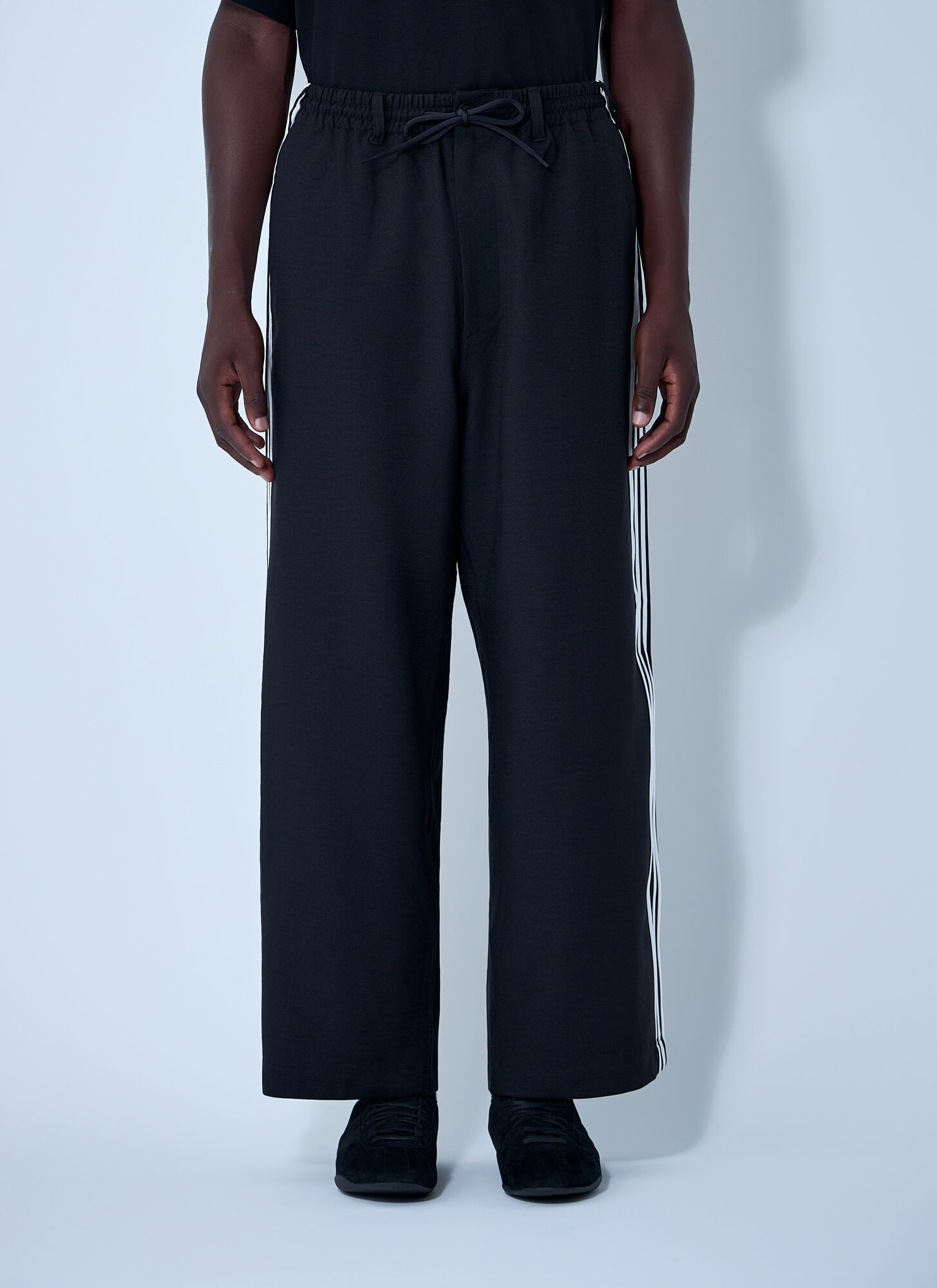 Y-3 Uomo Nero U Wire Motif Pants - Man Track Pants Xl - Immagine 1