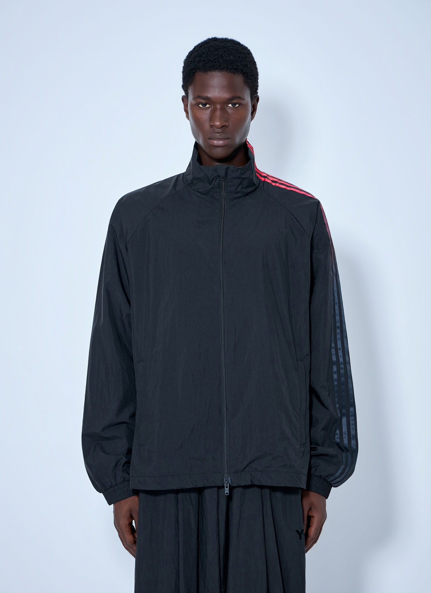 Y-3 Gradient 3-Stripes Nylon Jacket - Man Jackets Black L