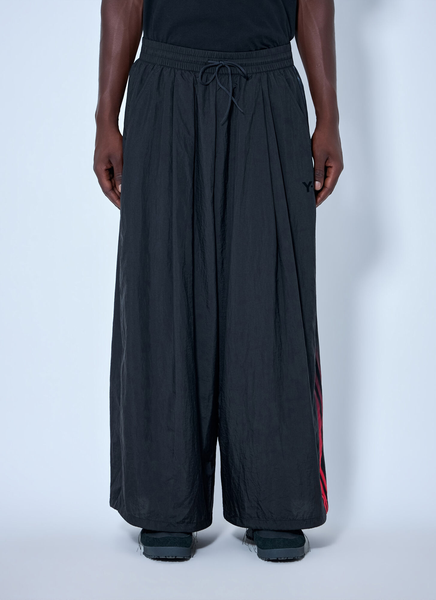 Y-3 Gradient 3-Stripes Nylon Pants - Man Pants Black S - Immagine 1