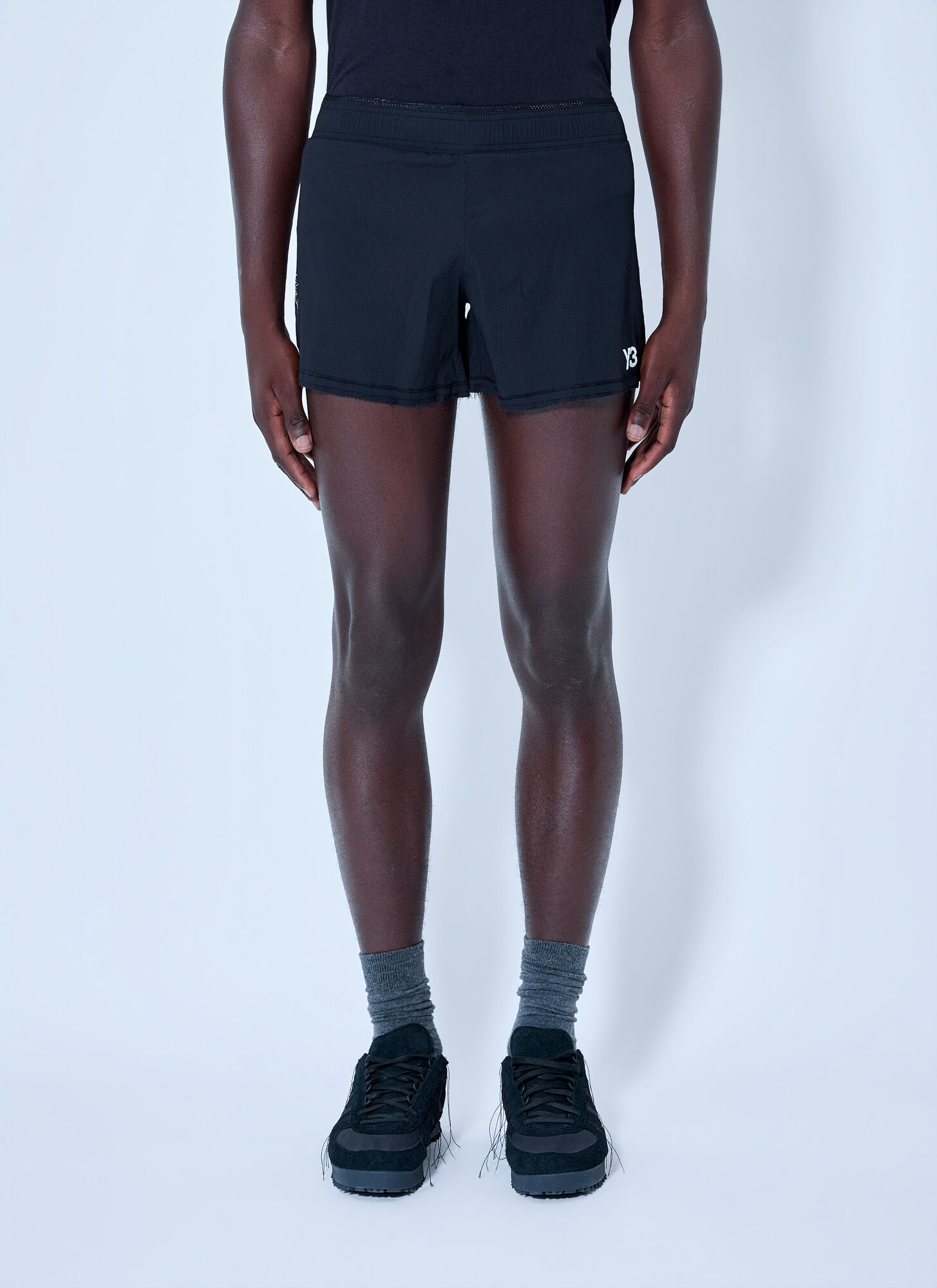 Y-3 Uomo Nero Running Shorts - Man Shorts S - Immagine 1