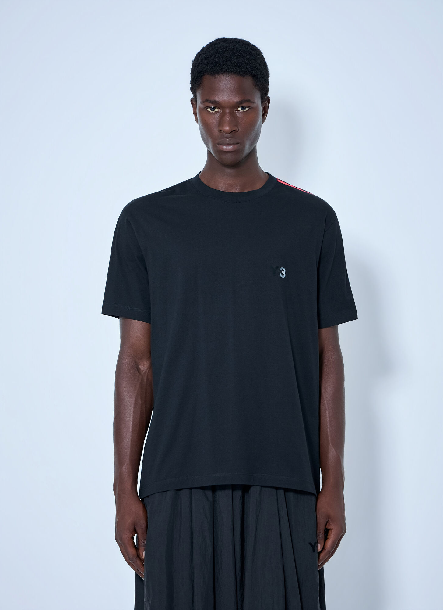 Y-3 Gradient 3-Stripes T-Shirt - Man T-Shirts Black M